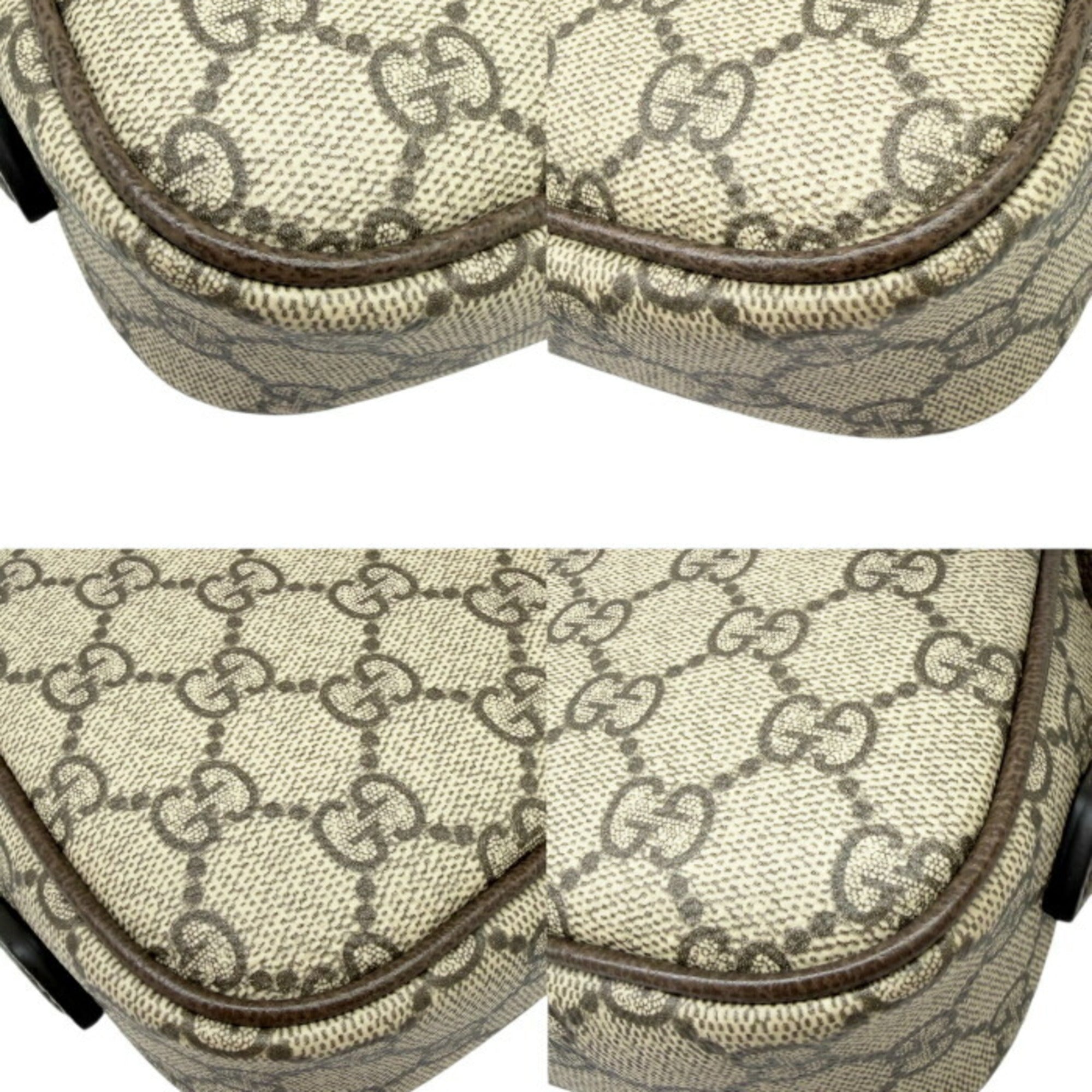 Gucci Beige Gg Canvas Shoulder Bag (Pre-Owned)