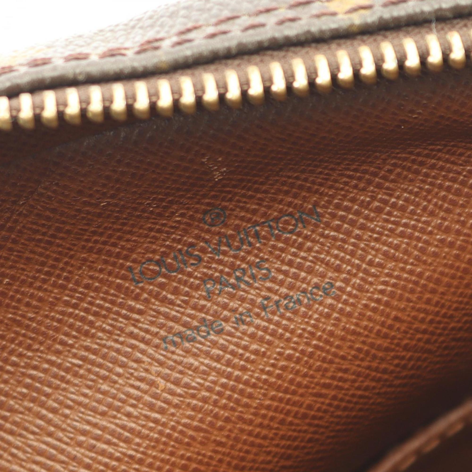 Louis Vuitton Brown Monogram Coated Canvas Leather Shoulder Bag (Pre-Owned)
