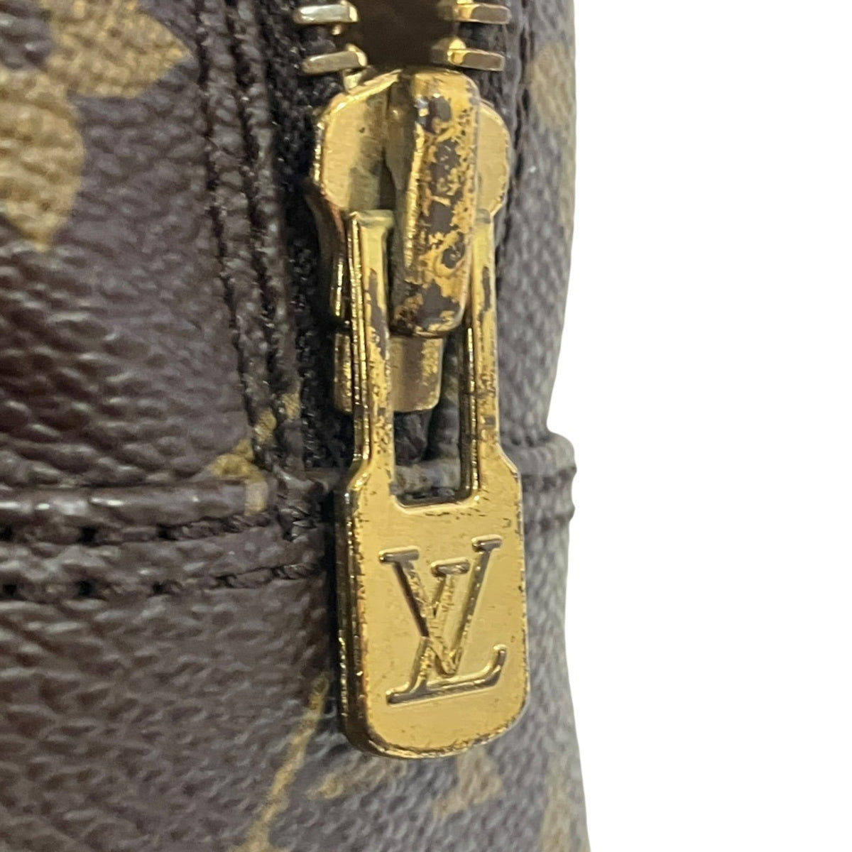 Louis Vuitton Brown Canvas Handbag Pouch (Pre-Owned)