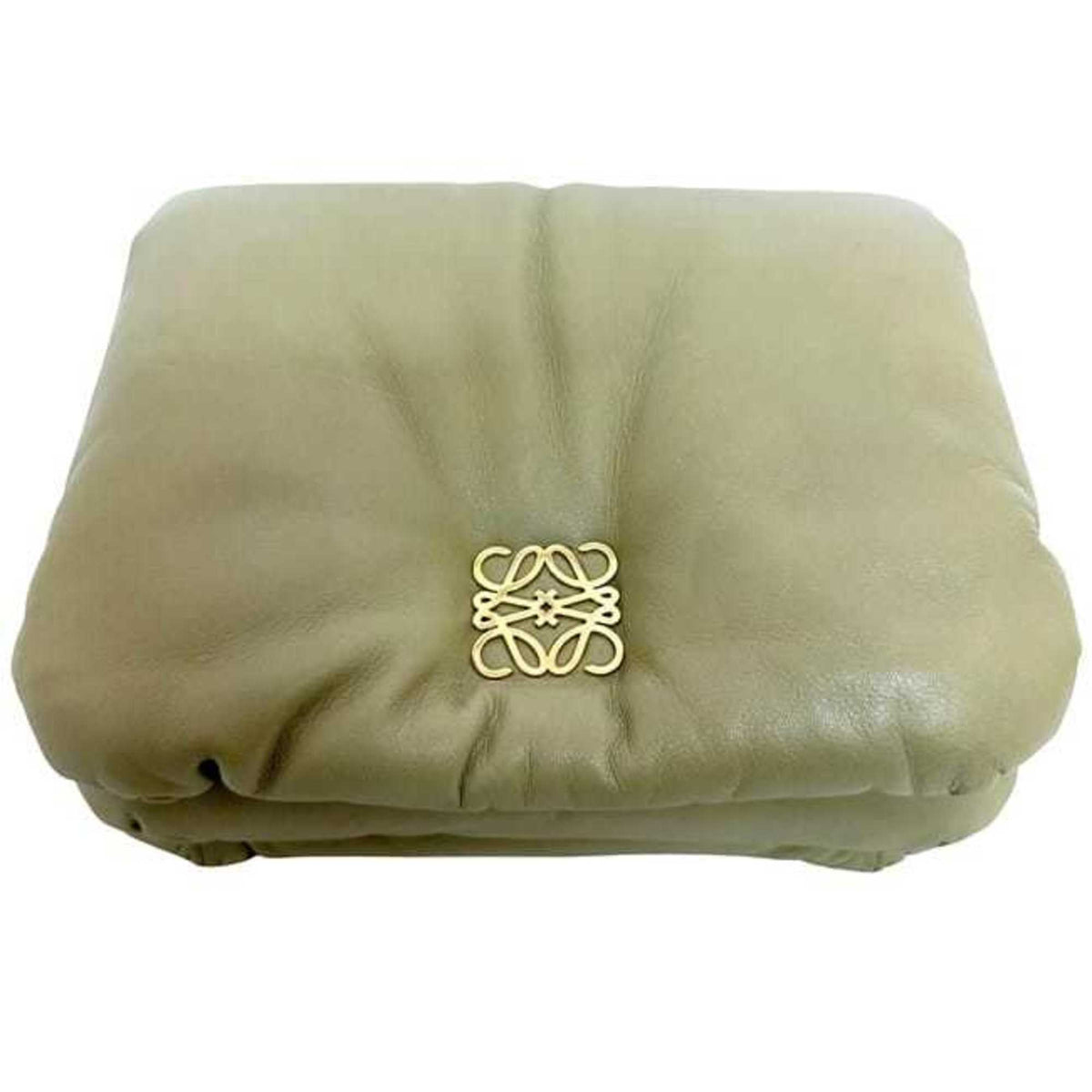 Loewe Green Khaki Leather Shoulder Bag (Pre-Owned)