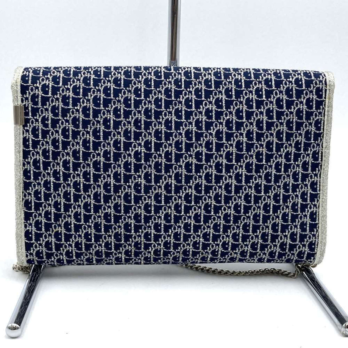 Christian Dior Navy Canvas Shoulder Bag (Pre-Owned)