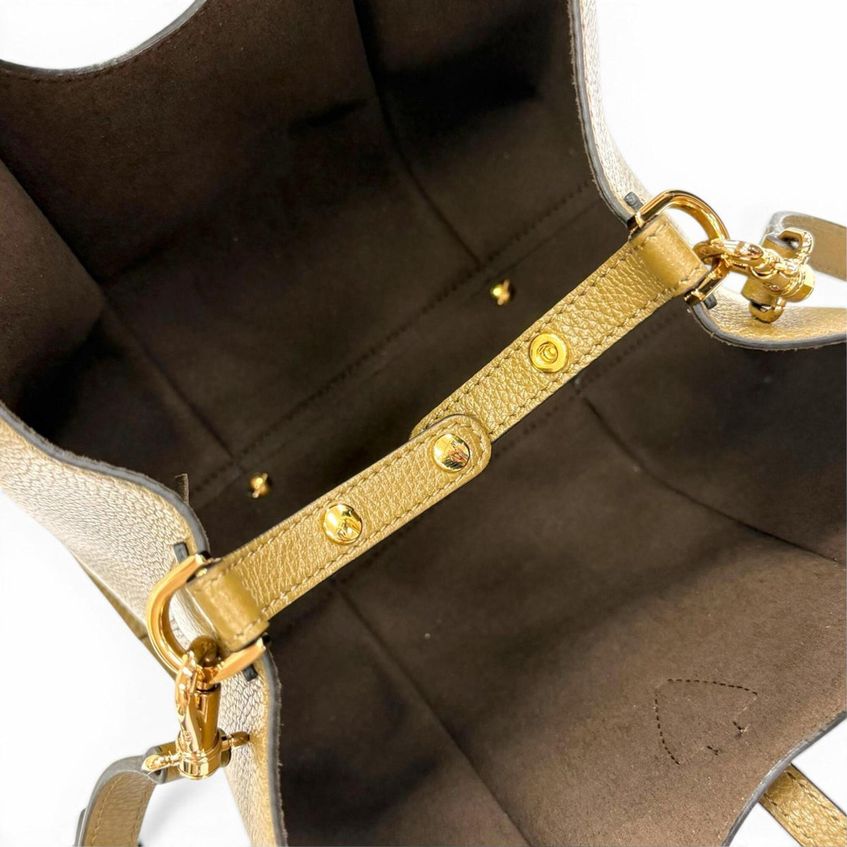 Tod's Olive Leather Pouch Shopping Bag Shoulder Bag Tote Bag (Pre-Owned)