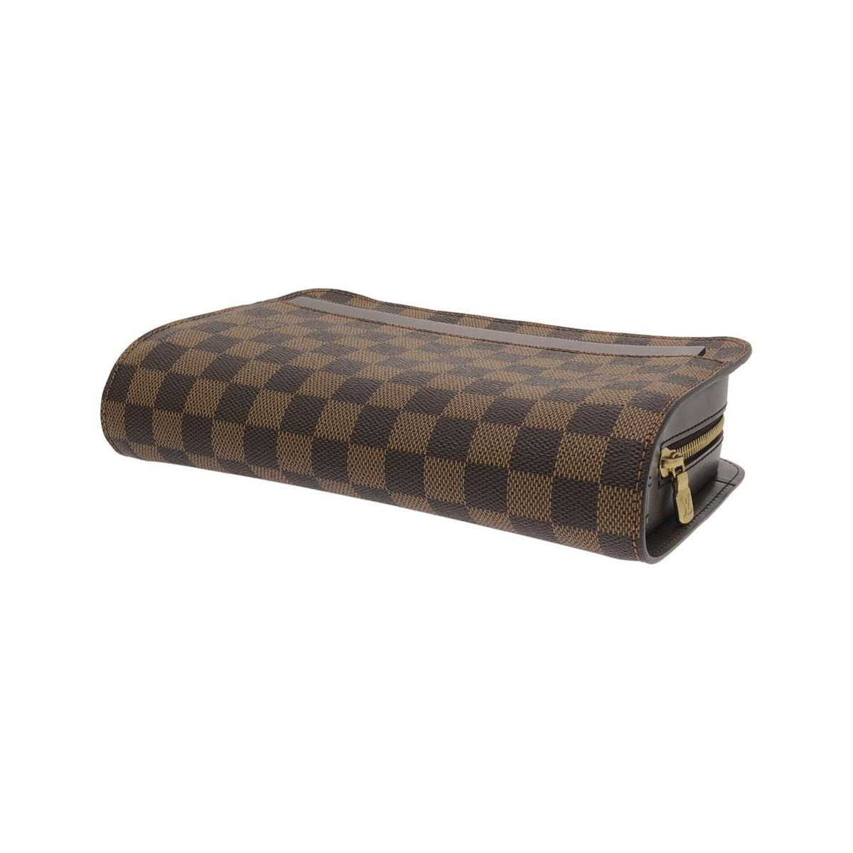 Louis Vuitton Brown Coated Canvas Clutch Bag (Pre-Owned)