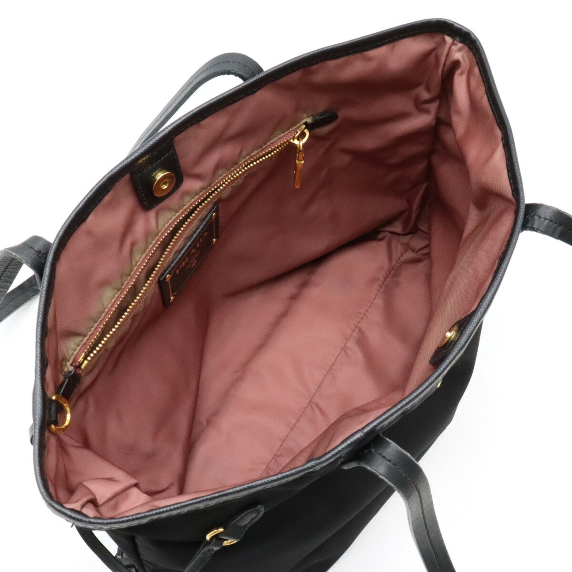 Prada Black Nero Nylon Shoulder Bag Tote Bag (Pre-Owned)