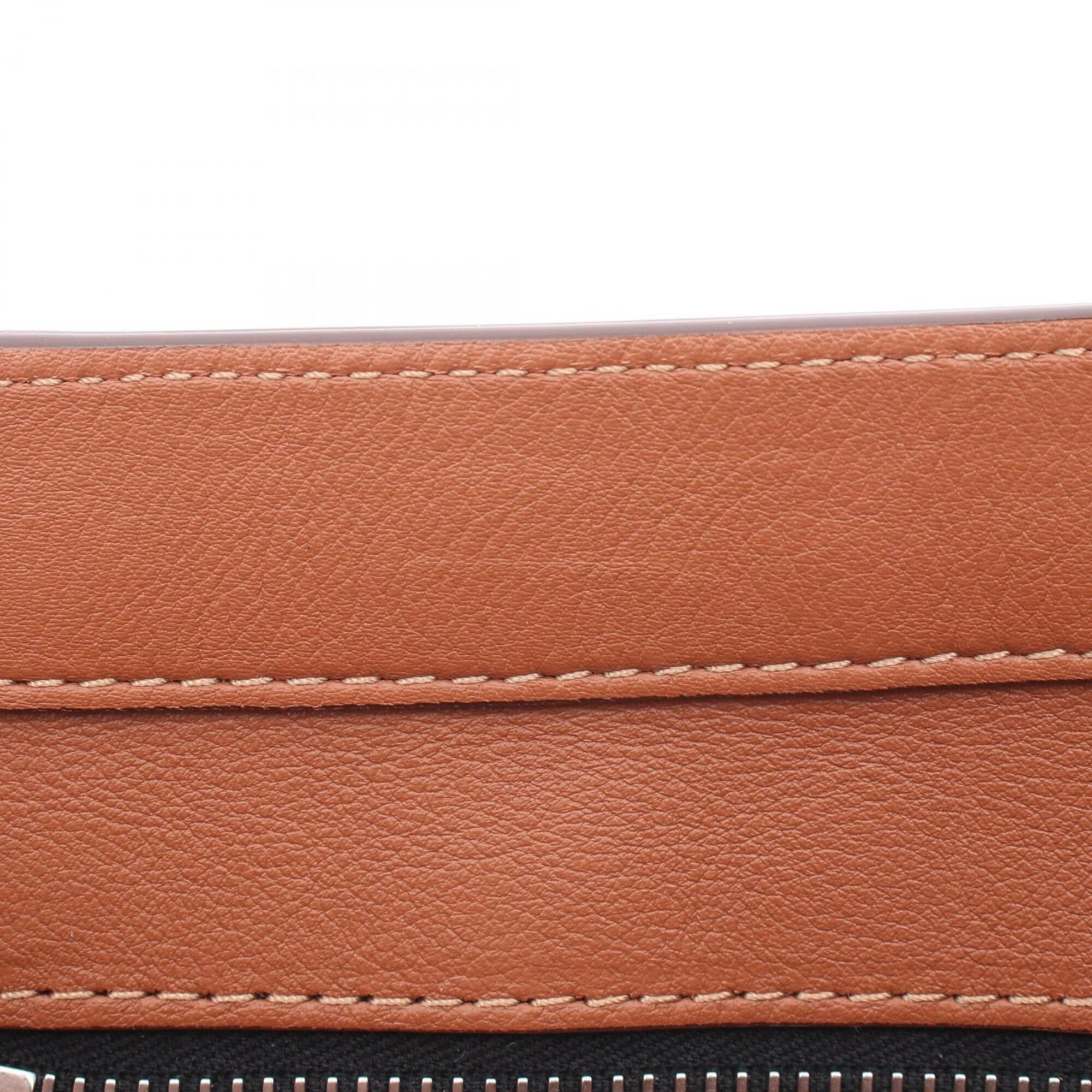 Marni Brown Leather Handbag Shoulder Bag (Pre-Owned)
