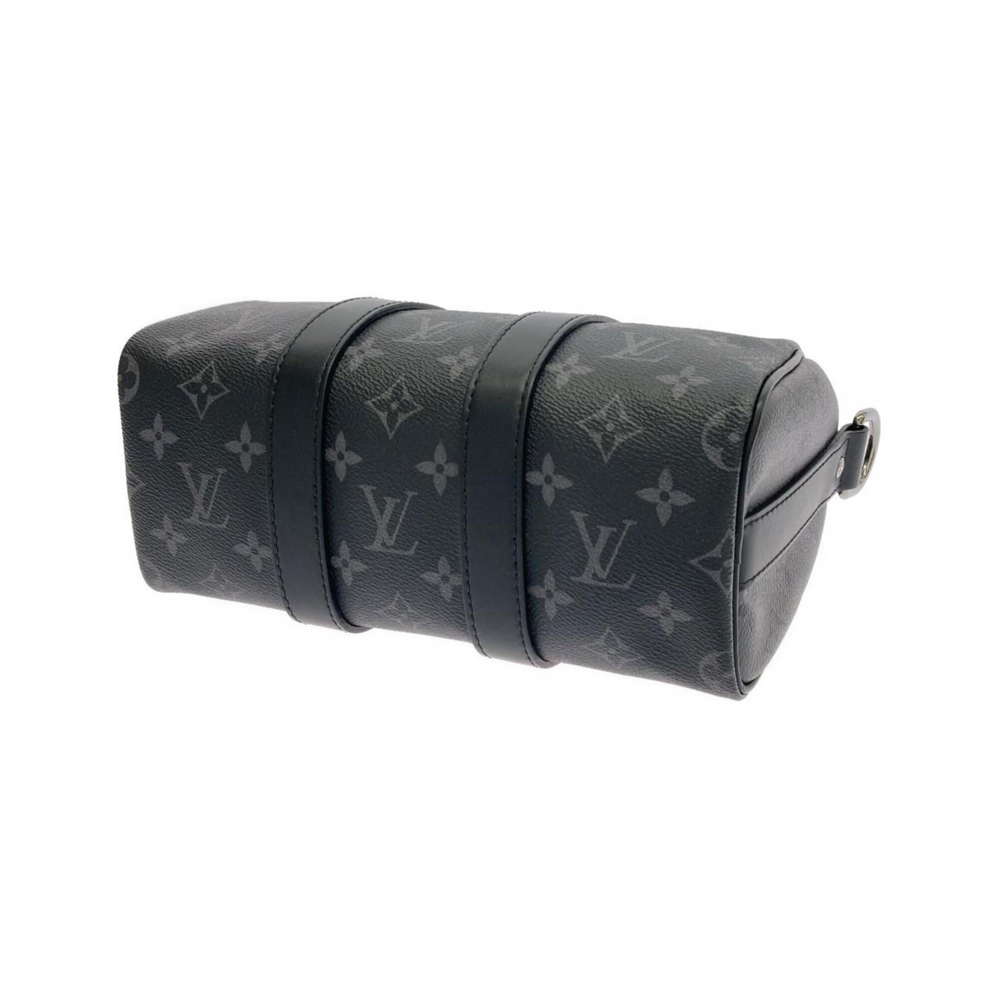 Louis Vuitton Black Gris Coated Canvas Boston Bag (Pre-Owned)