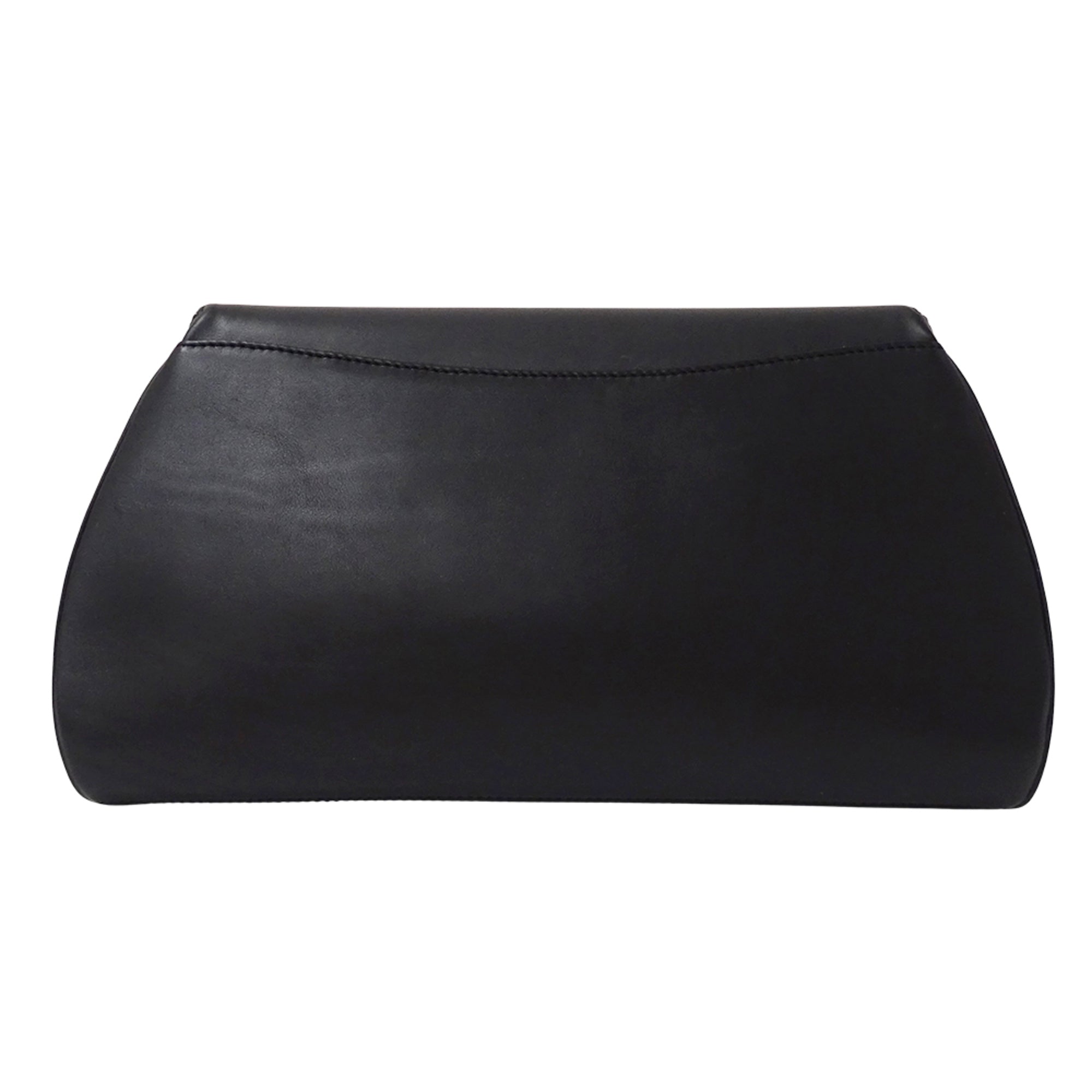 Cartier Black Leather Clutch Bag Handbag (Pre-Owned)