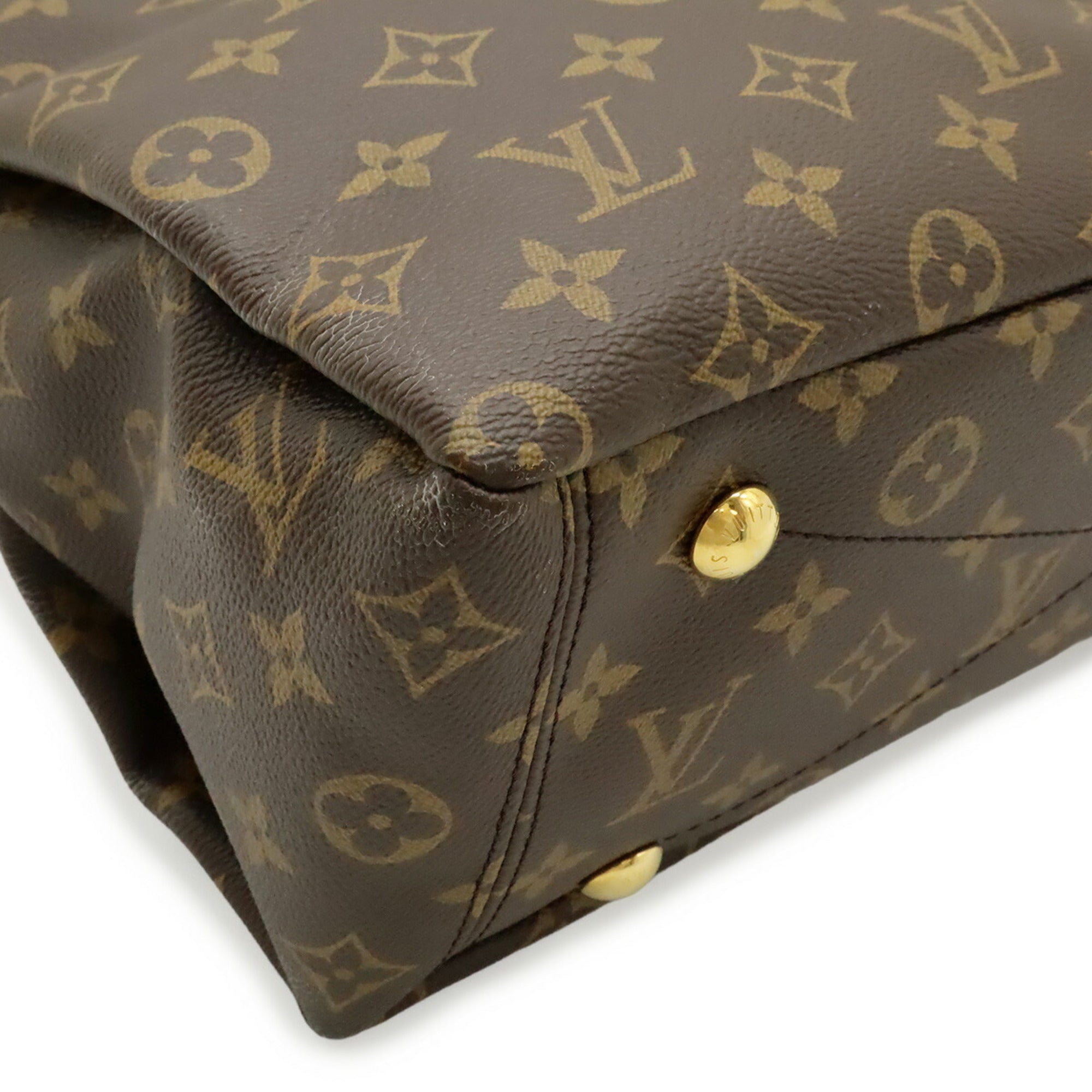 Louis Vuitton Noir Monogram Canvas Pvc Coated Canvas Leather Handbag Shoulder Bag (Pre-Owned)