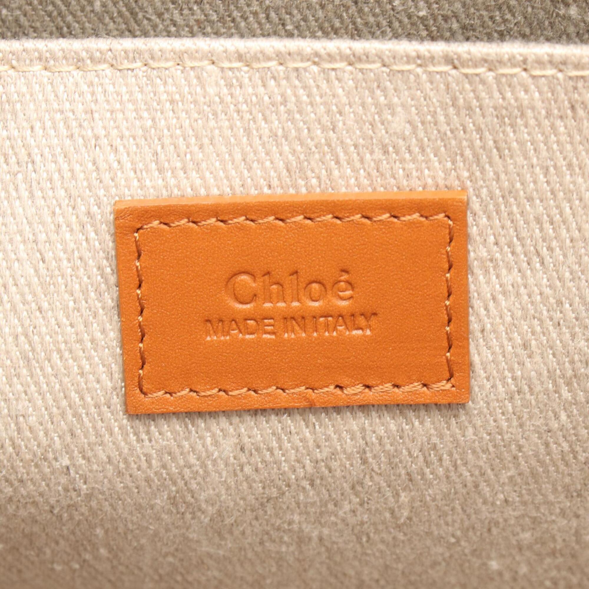 Chloé Brown Leather Handbag Tote Bag (Pre-Owned)
