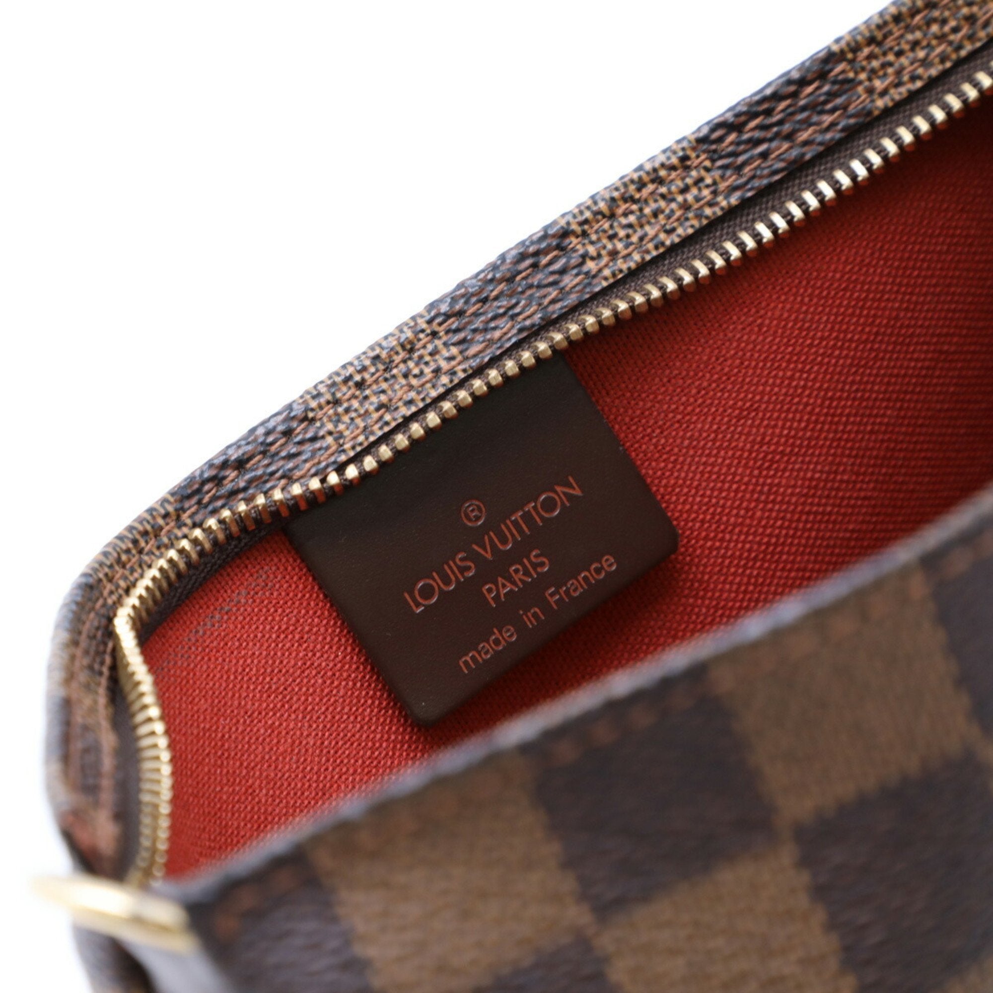 Louis Vuitton Damier Canvas Pvc Handbag Pouch (Pre-Owned)