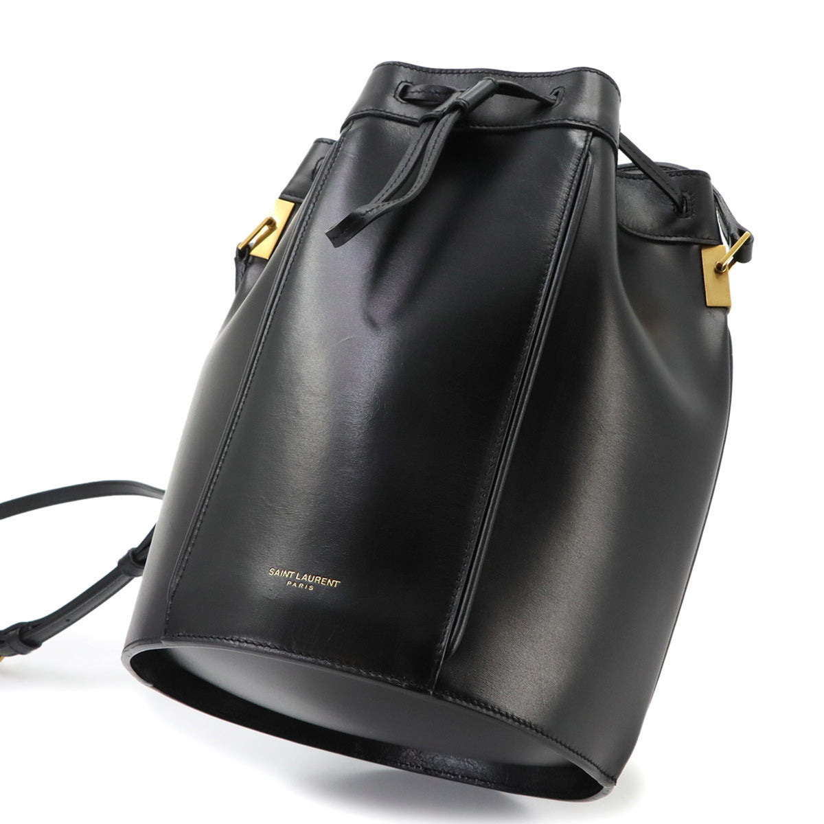 Saint Laurent Black Leather Shoulder Bag (Pre-Owned)