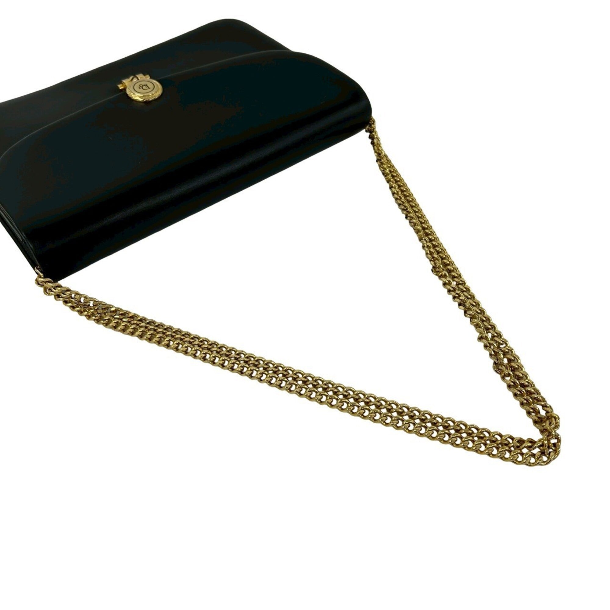 Christian Dior Black Leather Shoulder Bag (Pre-Owned)