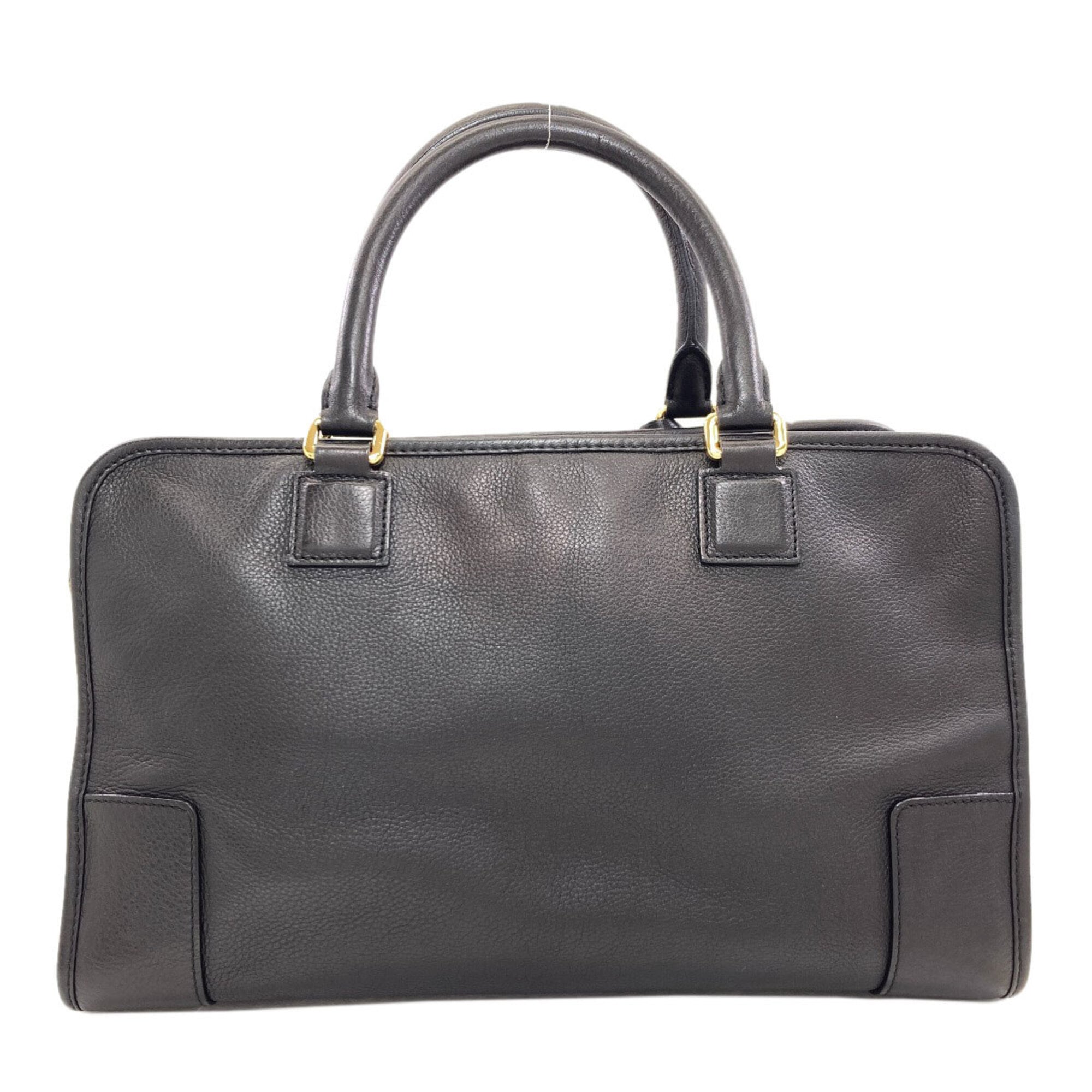 Loewe Amazona Black Leather Handbag (Pre-Owned)