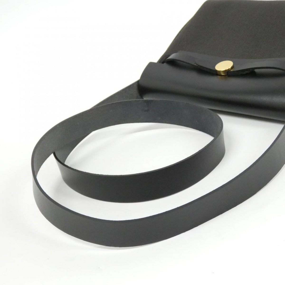 Hermes Black Vache Leather Leather Shoulder Bag (Pre-Owned)