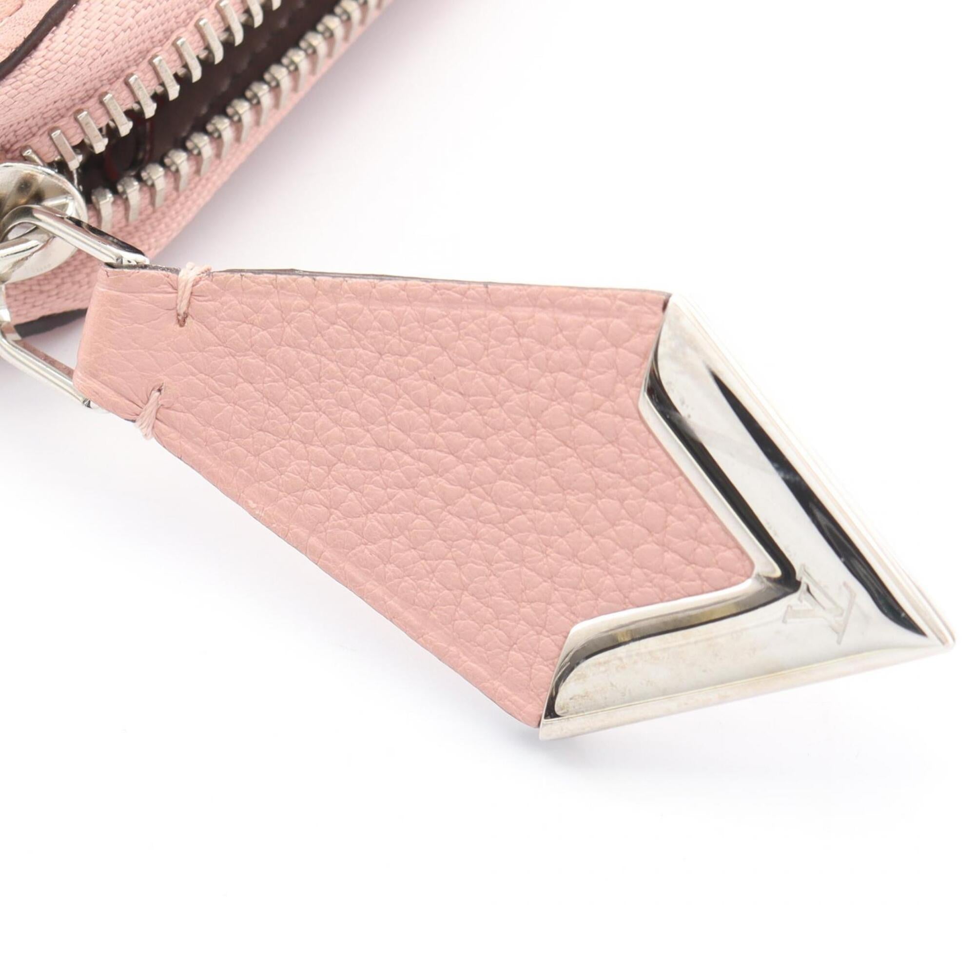 Louis Vuitton Pink Leather Long Wallet (Bi-Fold) (Pre-Owned)