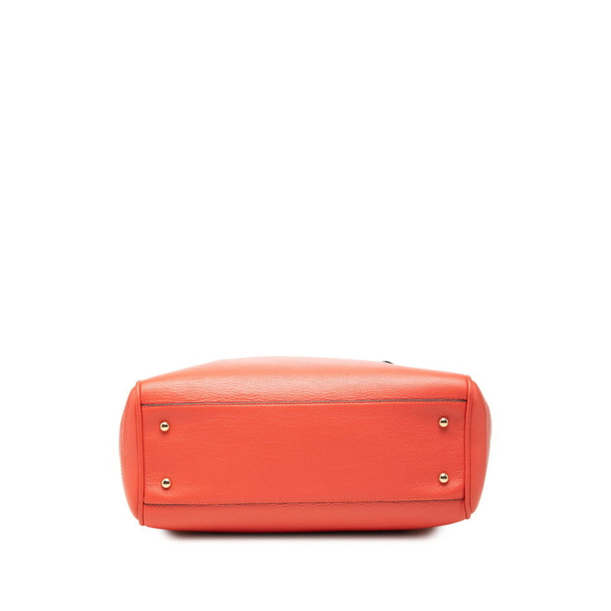 Loewe Red Color Leather Shoulder Bag Tote Bag (Pre-Owned)