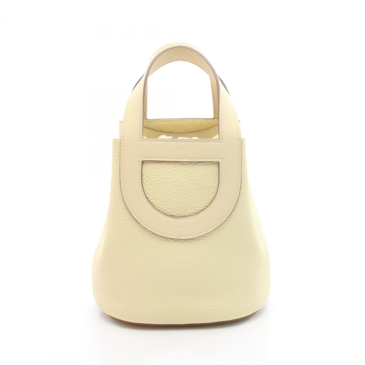 Hermes Yellow Taurillon Clemence Leather Leather Swift Leather Handbag (Pre-Owned)