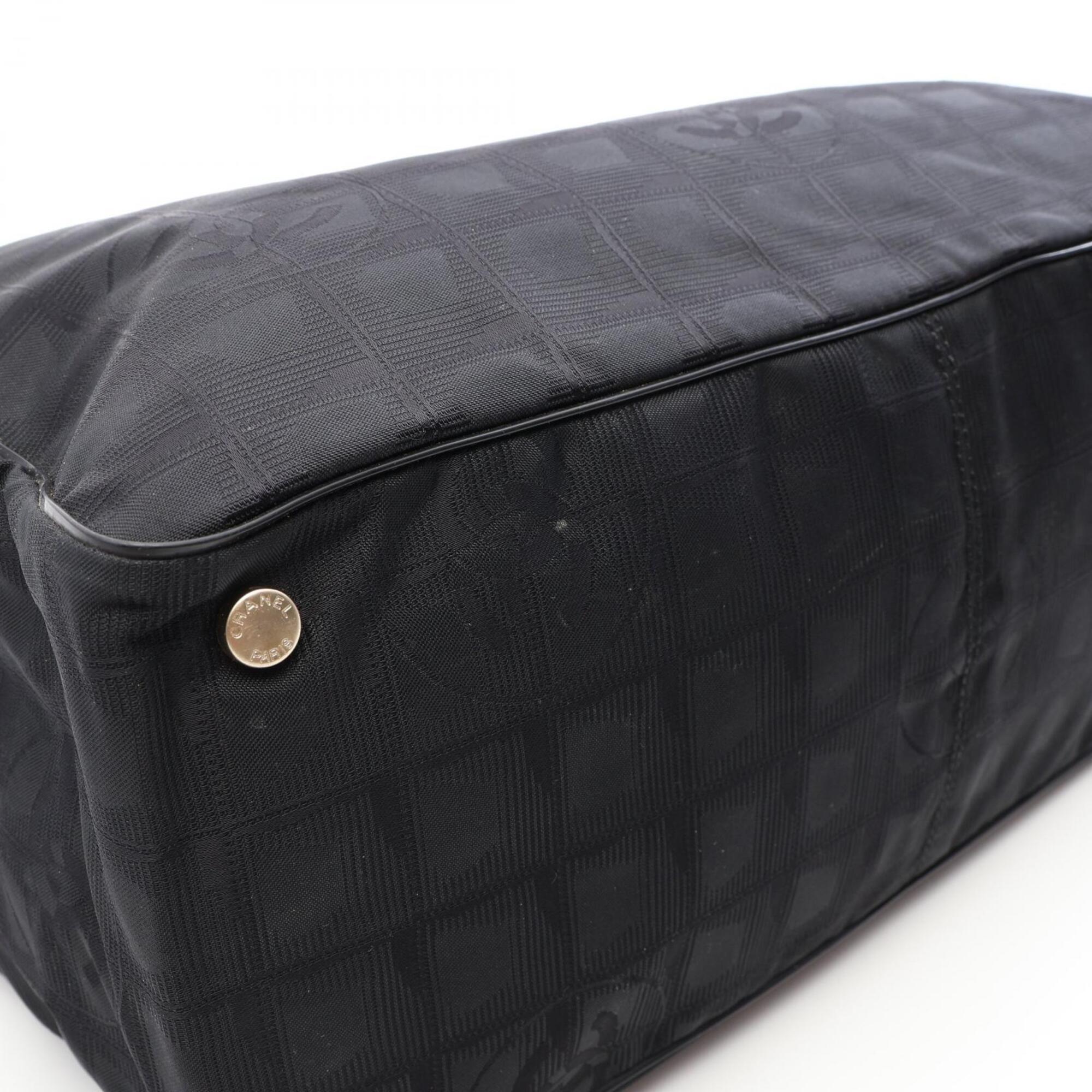 Chanel Black New Travel Line Handbag Tote Bag (Pre-Owned)