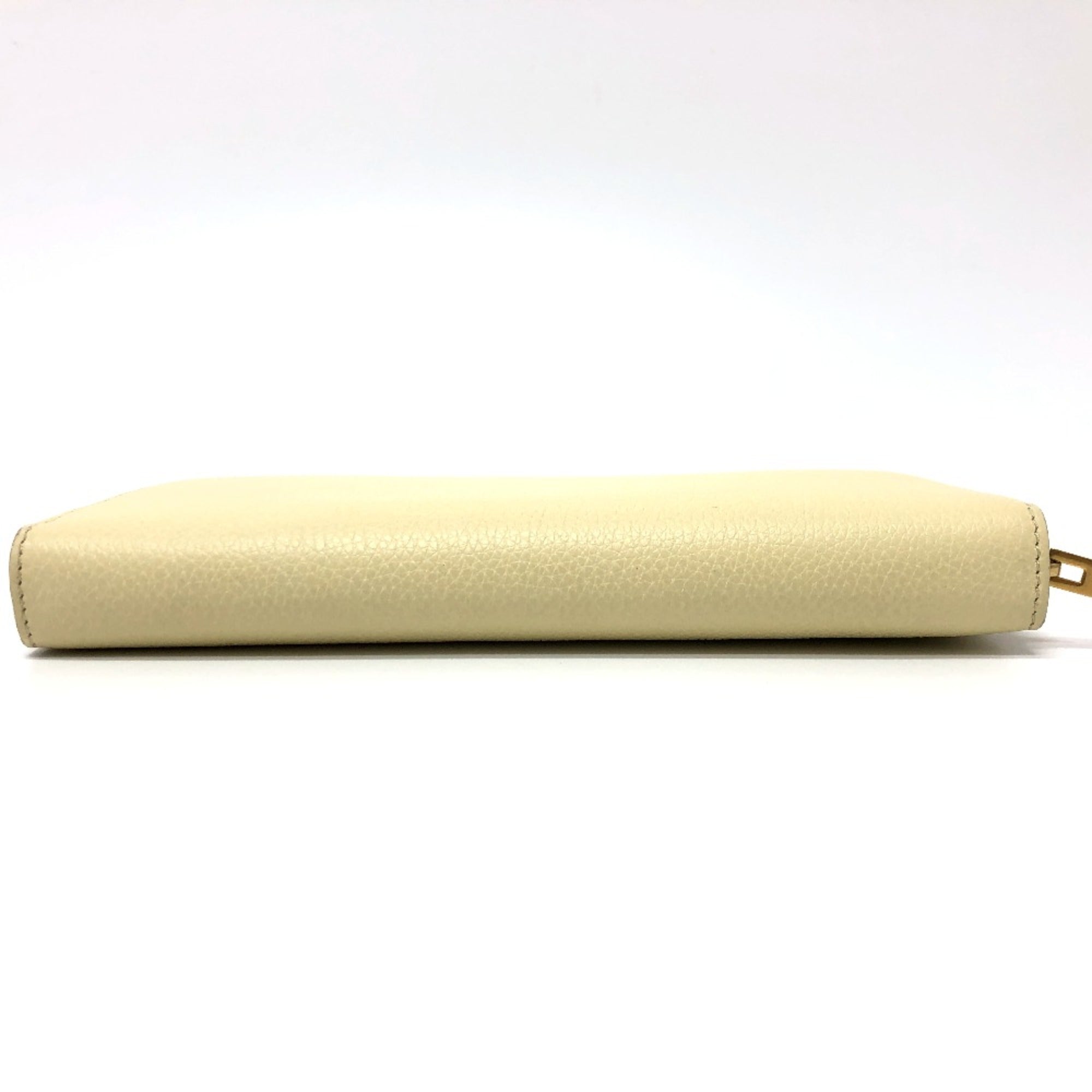 Celine Beige Leather Long Wallet (Bi-Fold) (Pre-Owned)