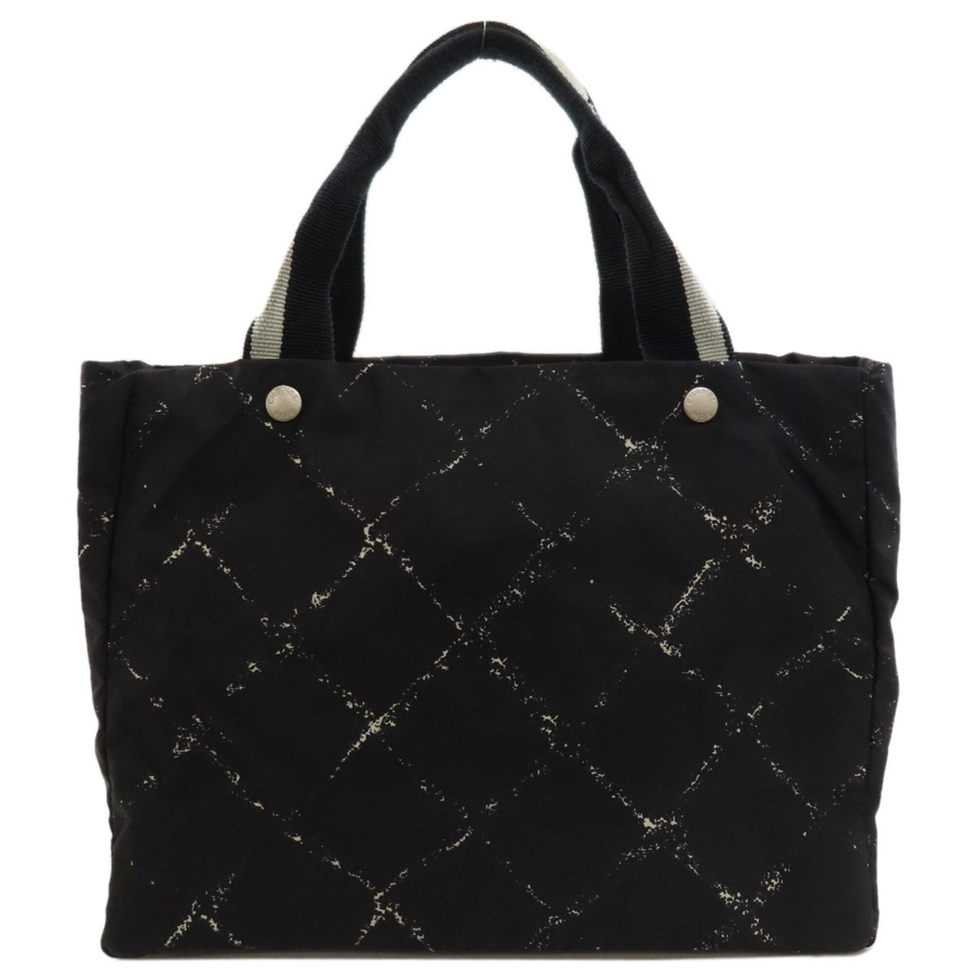 Chanel Black Nylon Tote Bag (Pre-Owned)