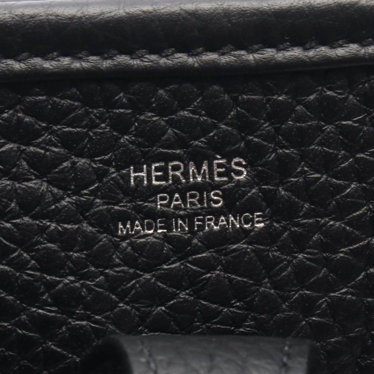 Hermes Black Taurillon Clemence Leather Leather Handbag Shoulder Bag (Pre-Owned)