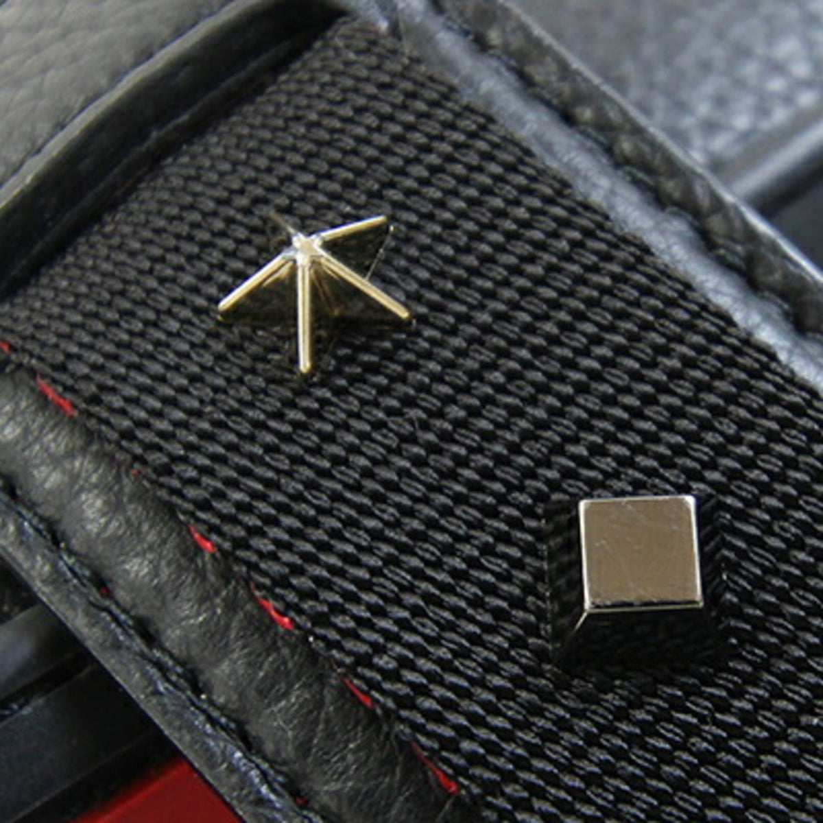 Christian Louboutin Black Nylon Leather Backpack (Pre-Owned)