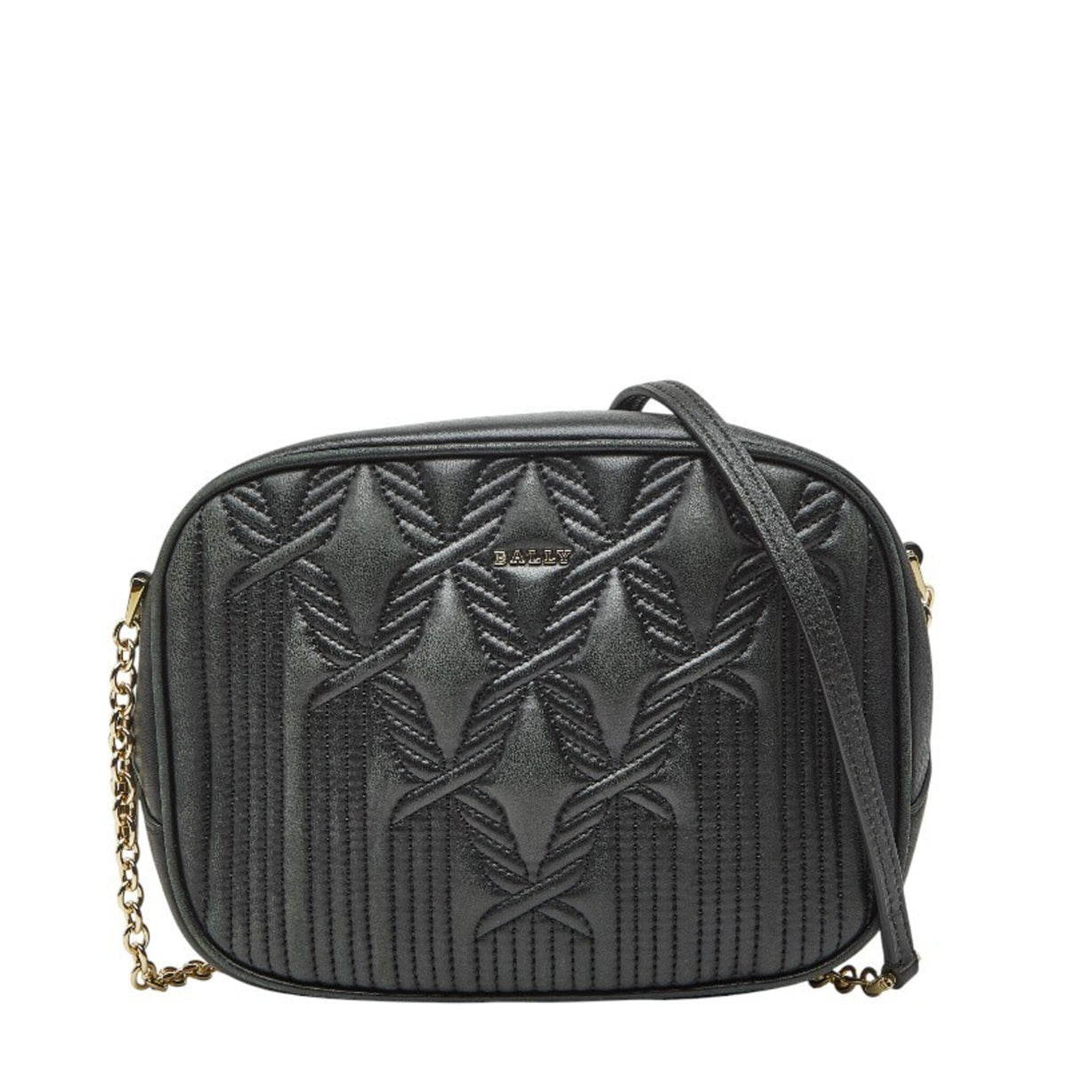 Bally Black Leather Shoulder Bag (Pre-Owned)