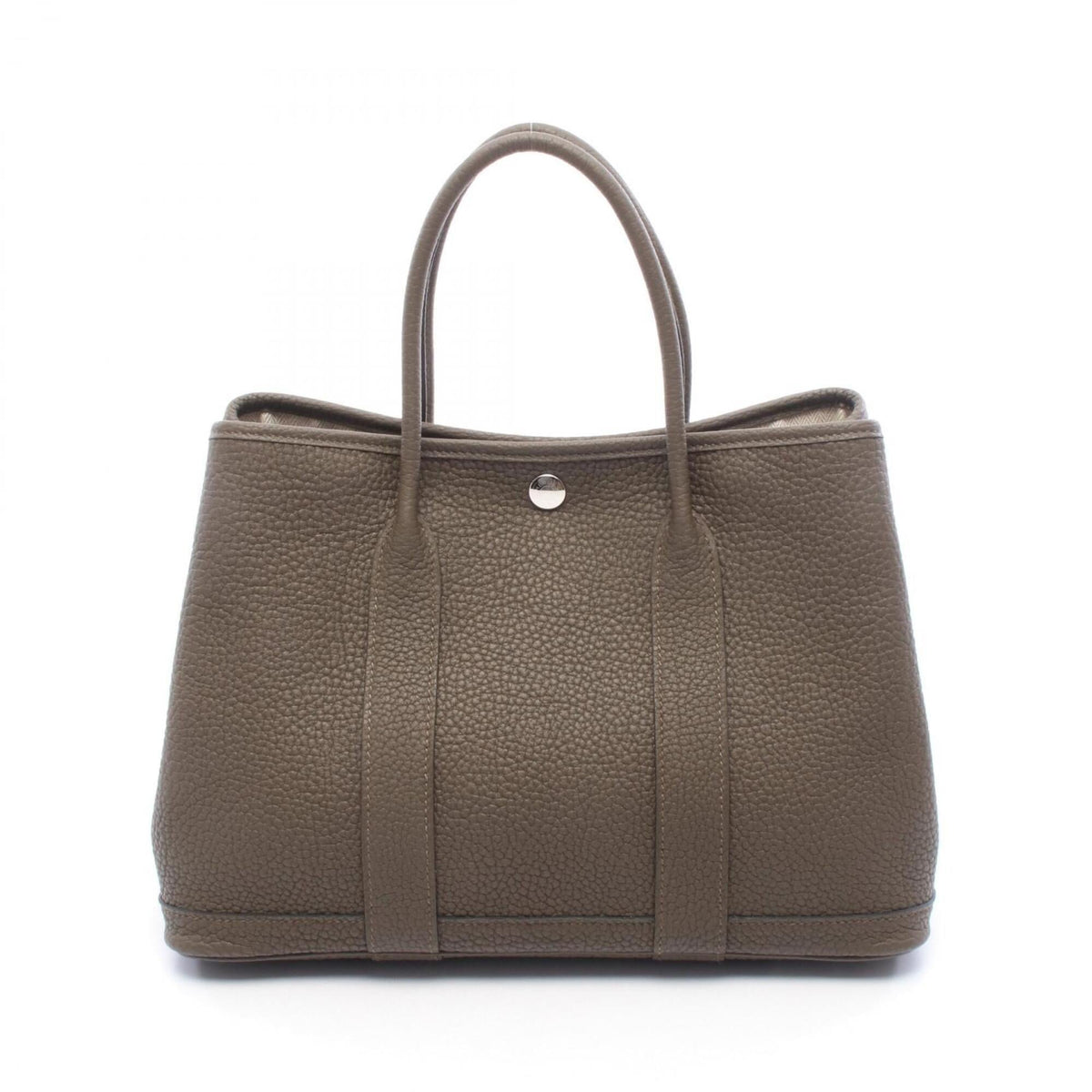 Hermes Gray Negonda Leather Leather Handbag Tote Bag (Pre-Owned)