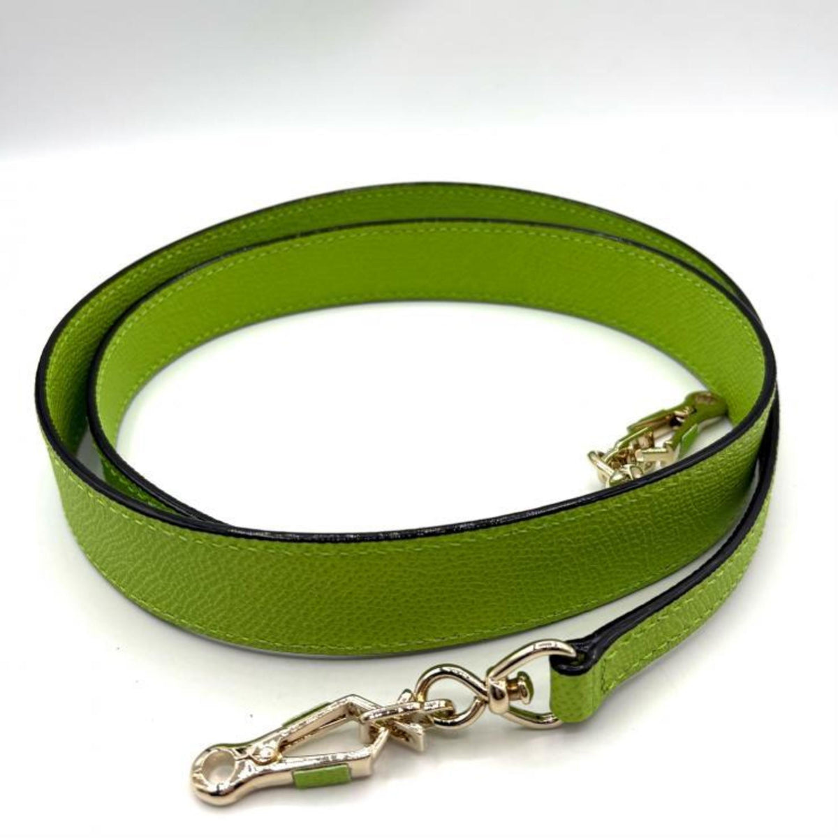 Valextra Green Leather Handbag Pouch (Pre-Owned)