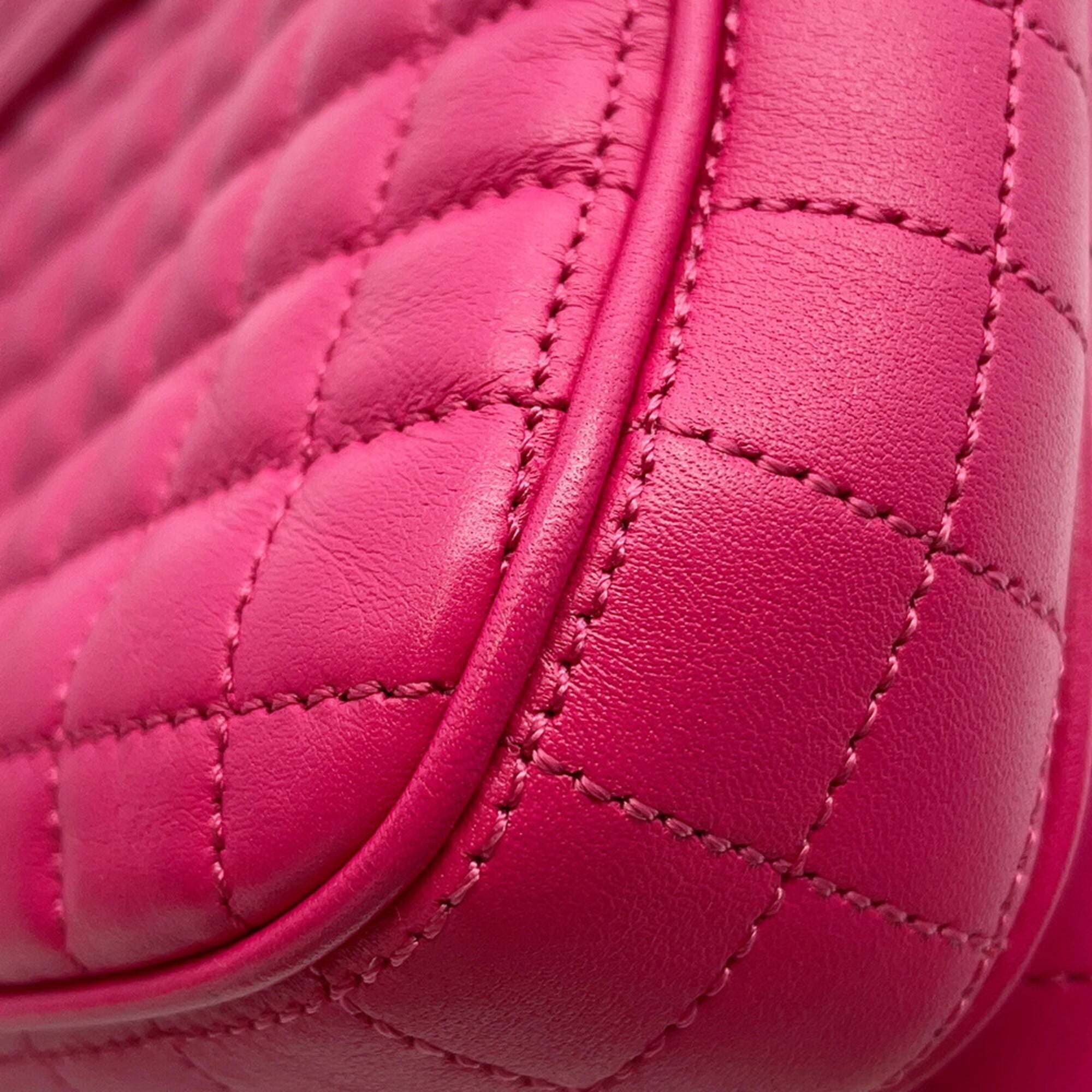 Celine Pink Leather Handbag Shoulder Bag (Pre-Owned)