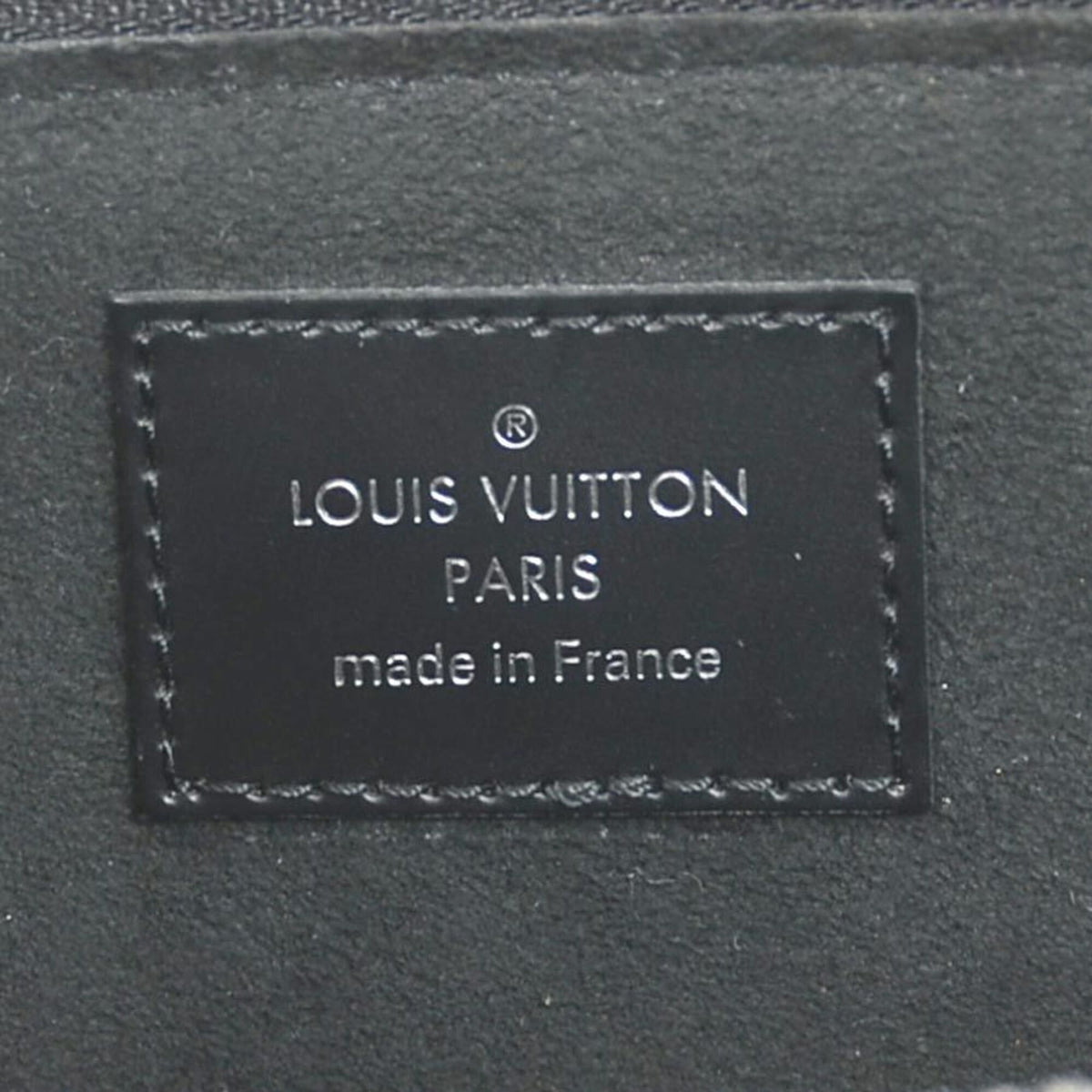Louis Vuitton Black Silver Epi Leather Clutch Bag Pochette (Pre-Owned)