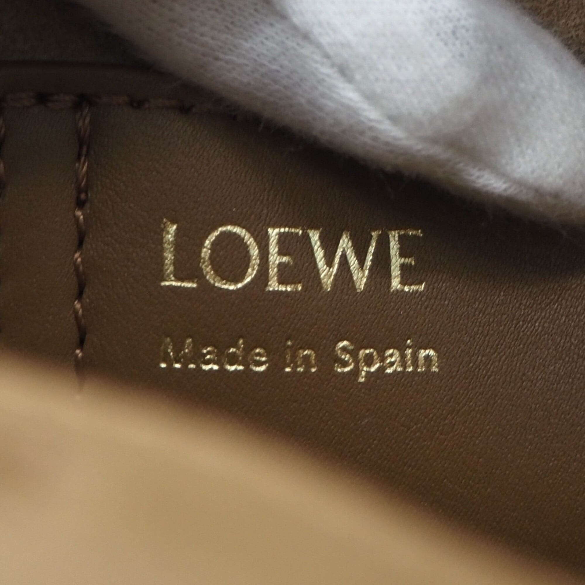Loewe Brown Leather Handbag Shoulder Bag (Pre-Owned)