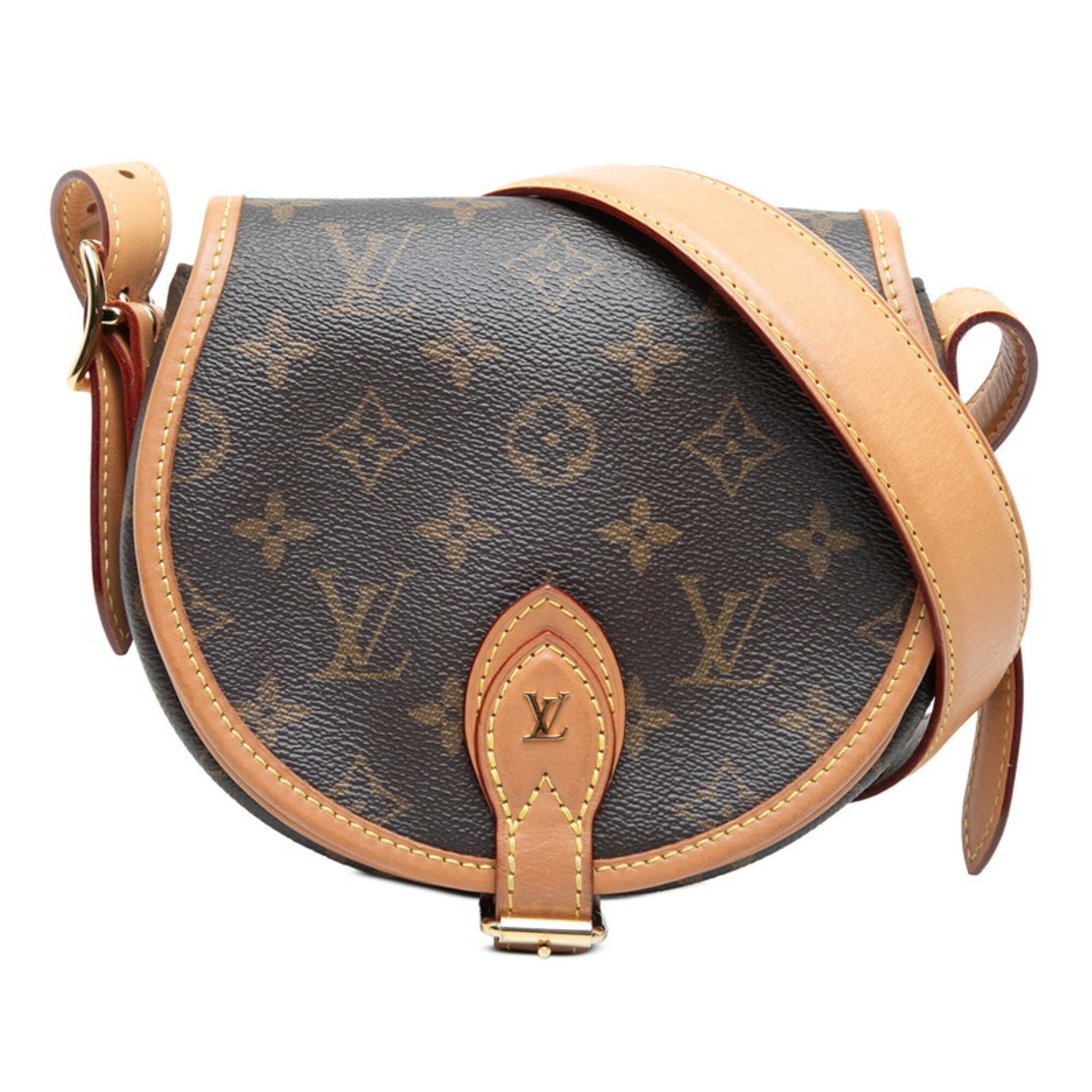 Louis Vuitton Brown Pvc Leather Shoulder Bag (Pre-Owned)