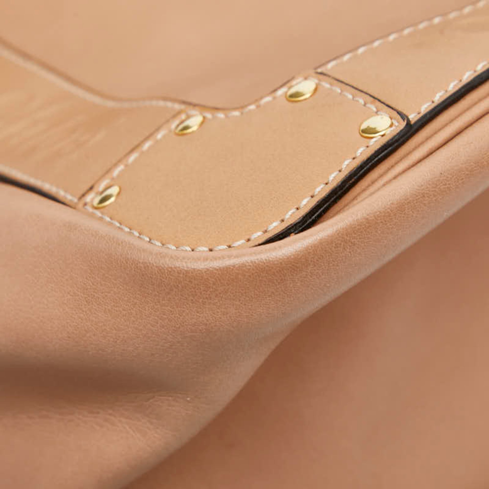 Chloé Pink Beige Leather Shoulder Bag Tote Bag (Pre-Owned)