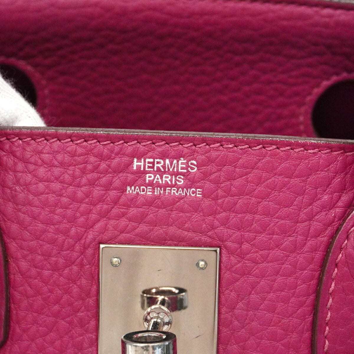 Hermes Tosca Taurillon Clemence Leather Handbag (Pre-Owned)