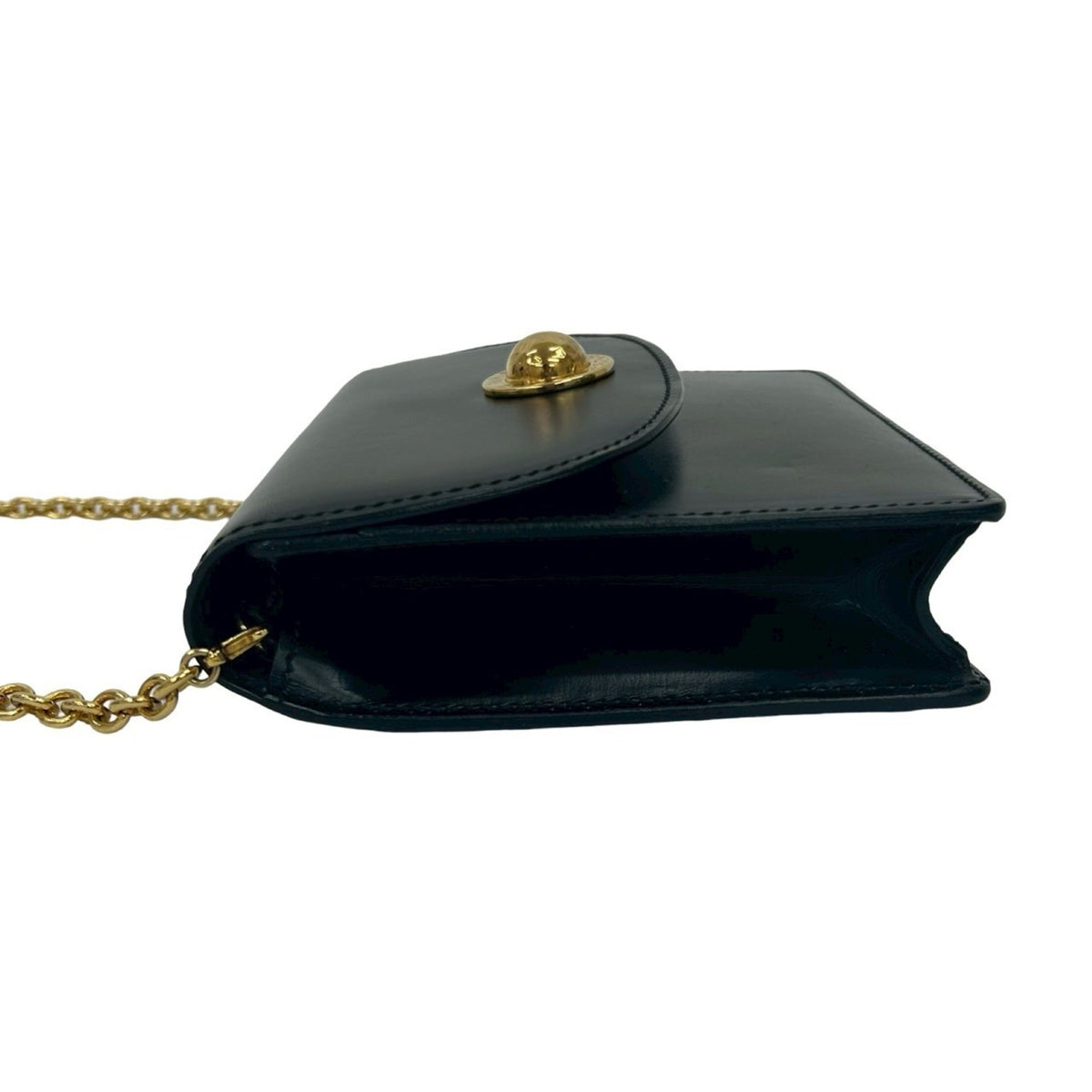 Celine Black Leather Pochette Shoulder Bag (Pre-Owned)