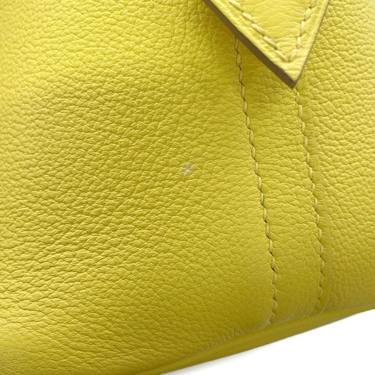 Hermes Bolide Lime Evercalf Leather Handbag (Pre-Owned)