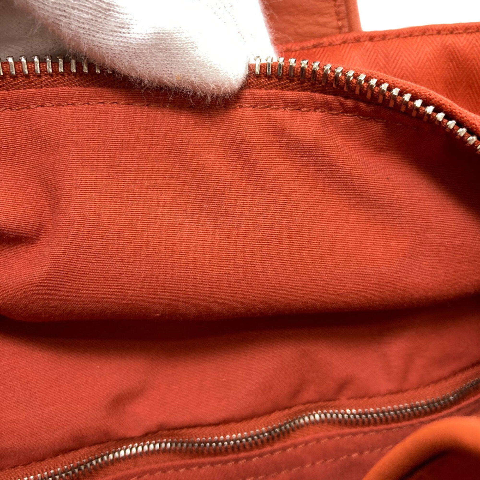 Hermes Orange Cotton Polyester Tote Bag (Pre-Owned)