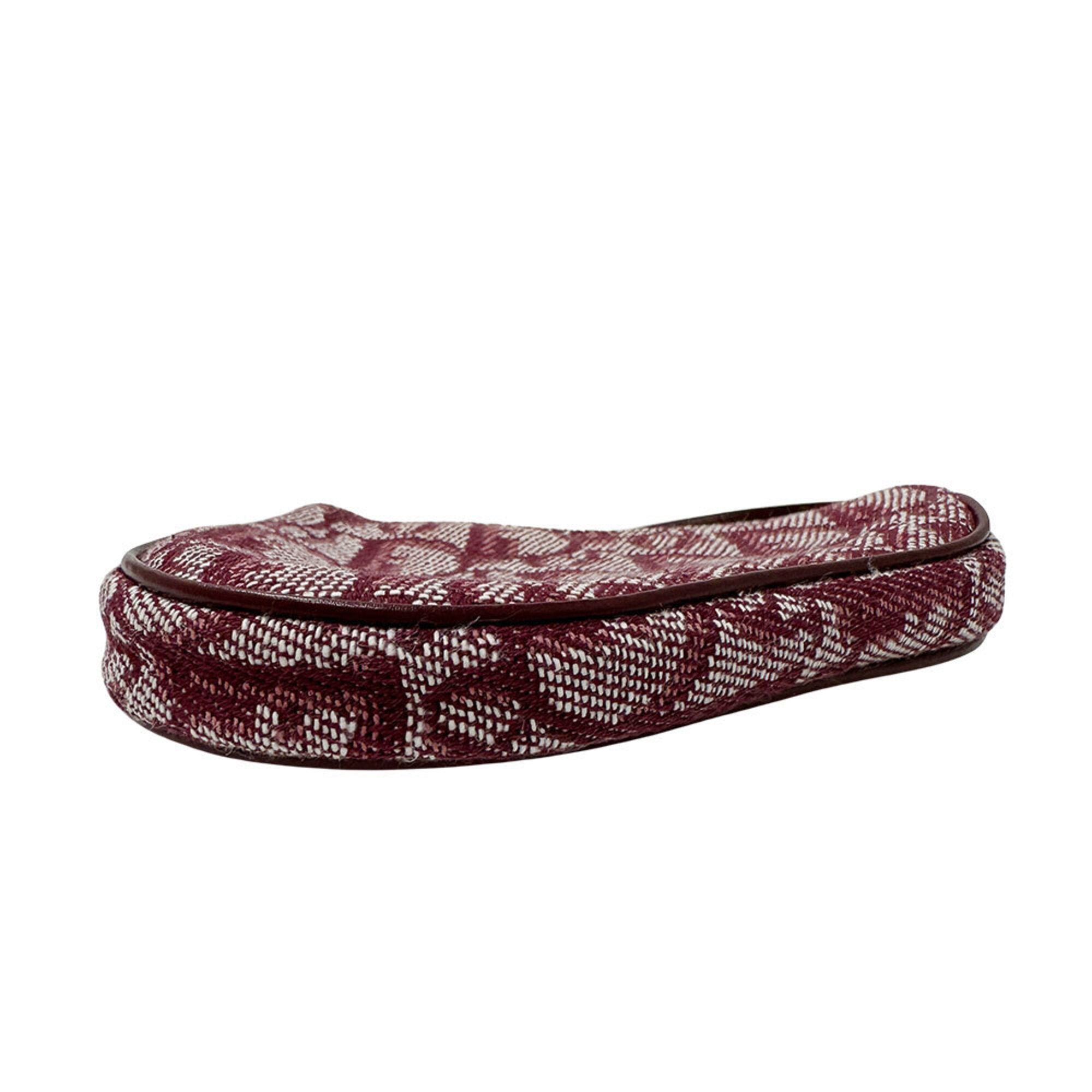 Christian Dior Red Color Canvas Coin Purse/Coin Case (Pre-Owned)