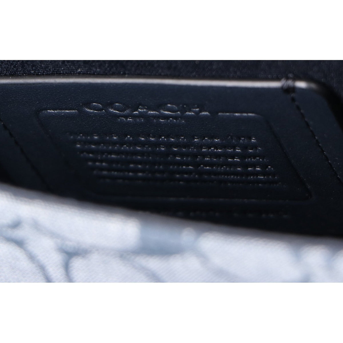 Coach Navy Canvas Shoulder Bag (Pre-Owned)