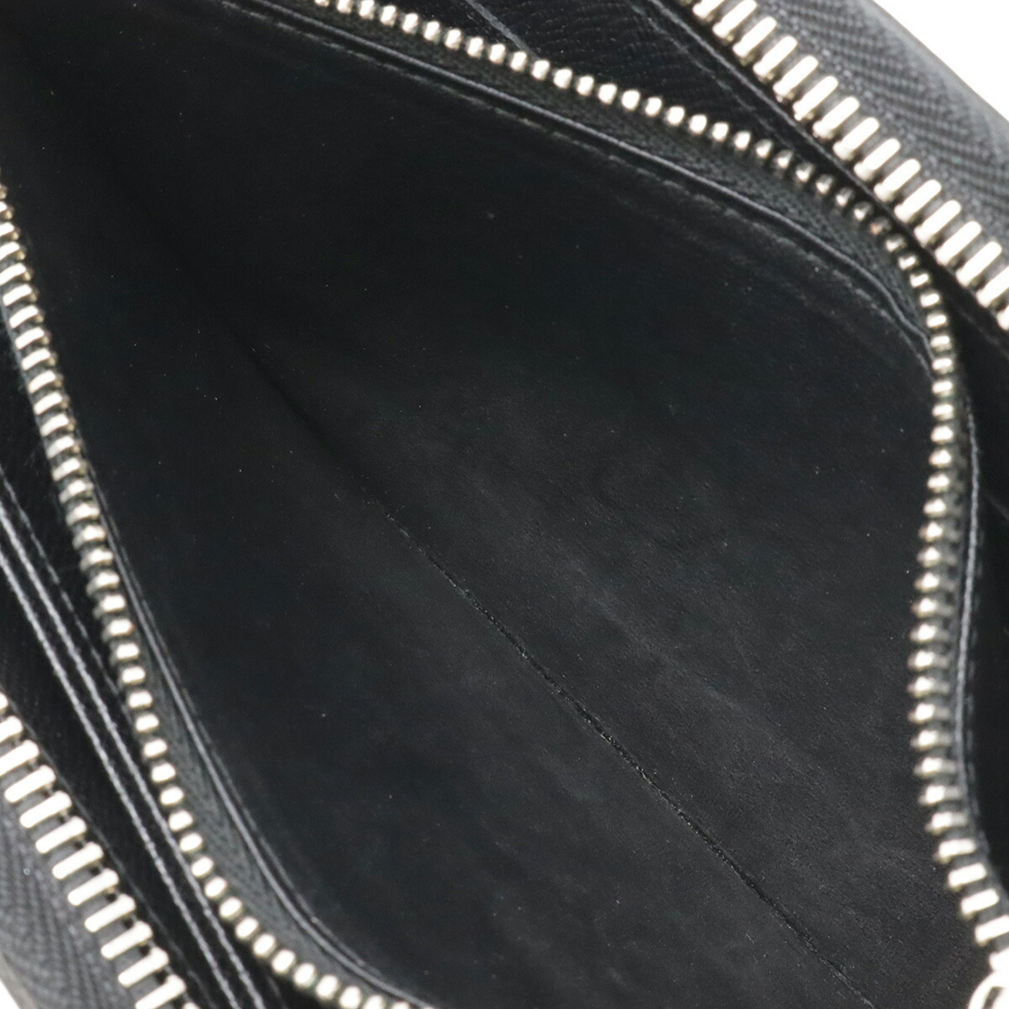 Louis Vuitton Black Noir Leather Coin Purse/Coin Case (Pre-Owned)