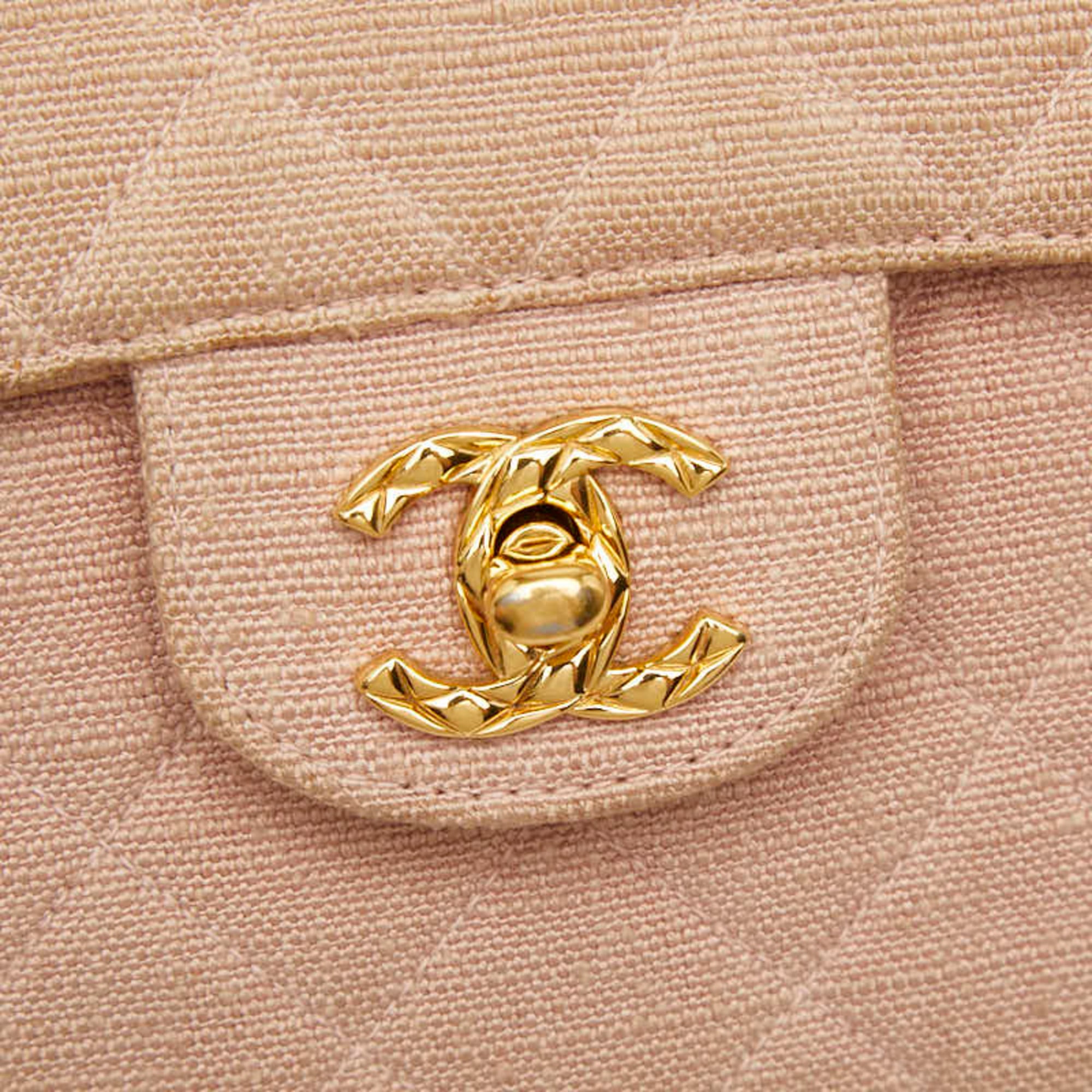 Chanel Pink Grained Calfskin Leather Shoulder Bag (Pre-Owned)
