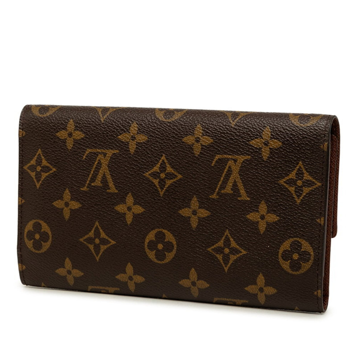 Louis Vuitton Brown Pvc Leather Long Wallet (Bi-Fold) (Pre-Owned)