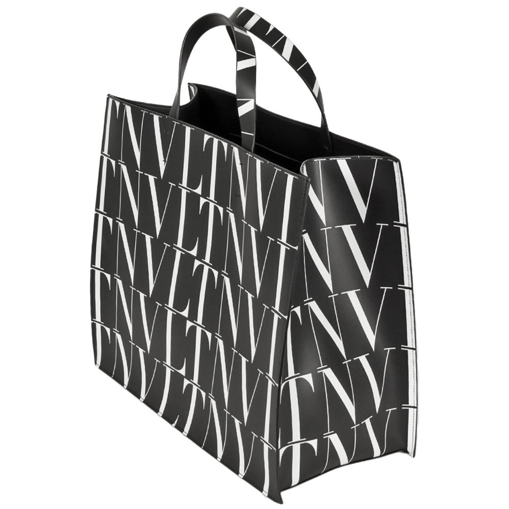 Valentino Black Leather Tote Bag (Pre-Owned)