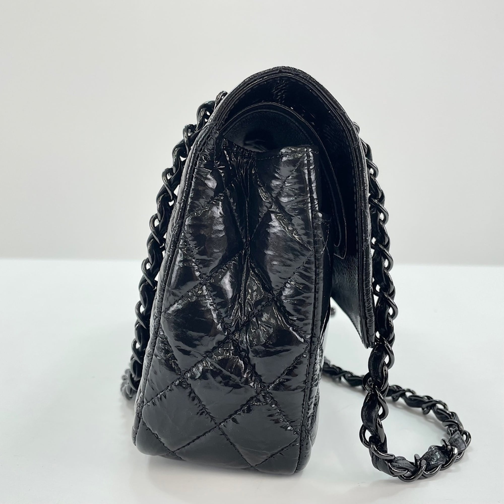 Chanel Matelasse Black Pvc Shoulder Bag (Pre-Owned)