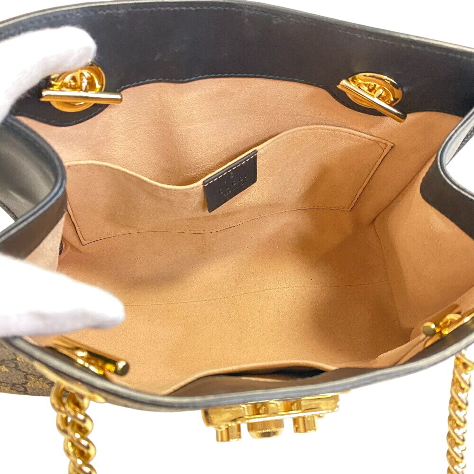 Gucci Beige Leather Shoulder Bag (Pre-Owned)