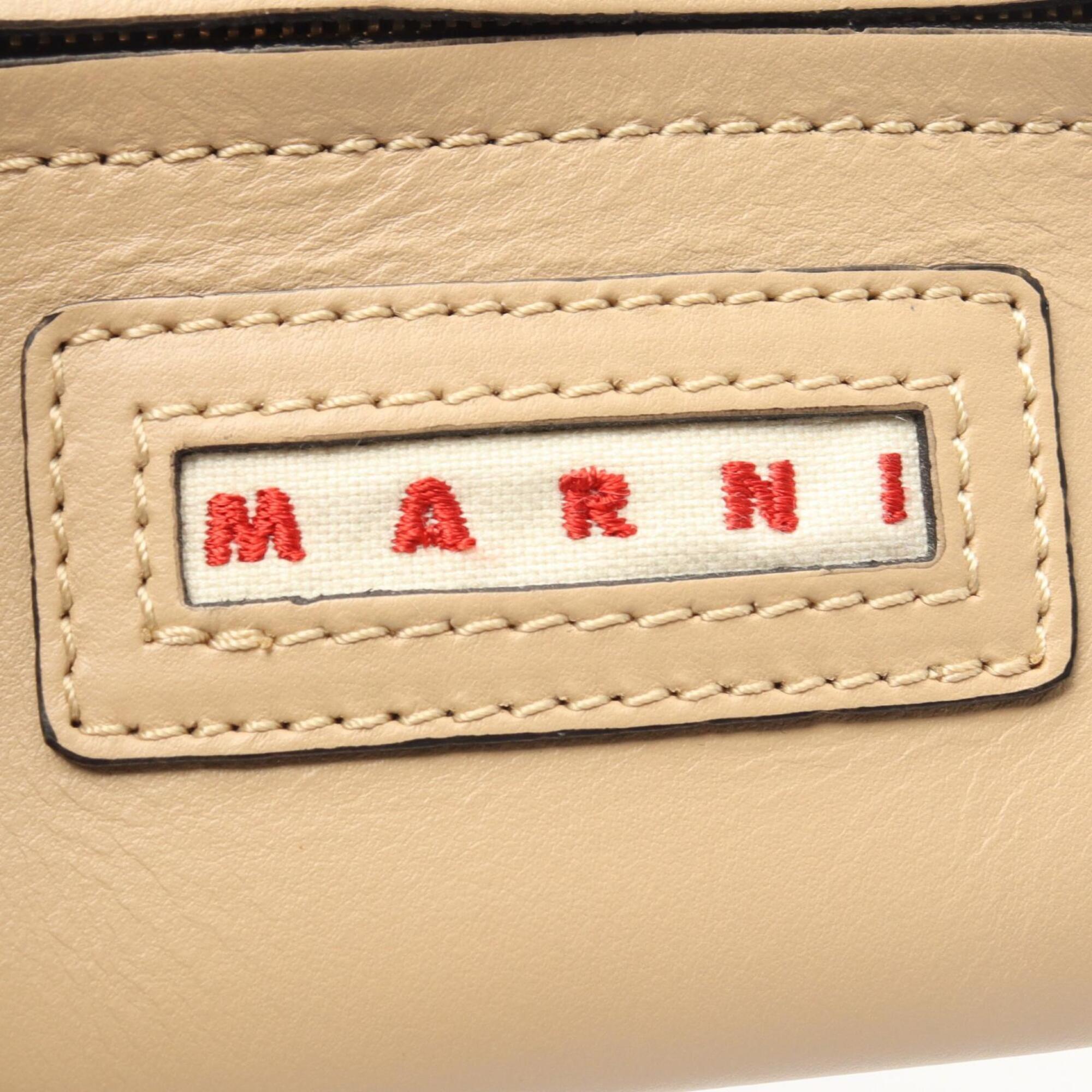 Marni Beige Leather Handbag (Pre-Owned)