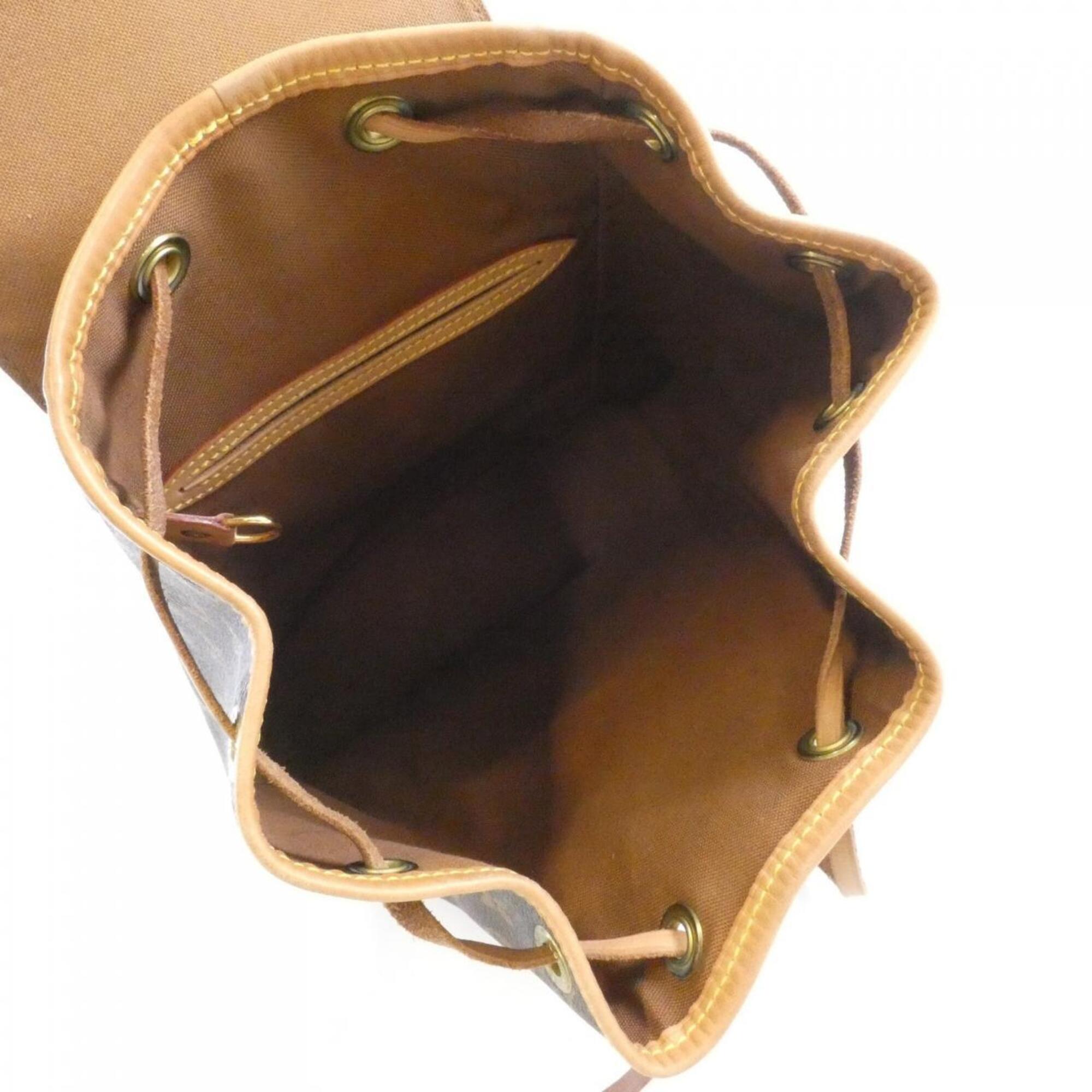 Louis Vuitton Marron Coated Canvas Backpack (Pre-Owned)