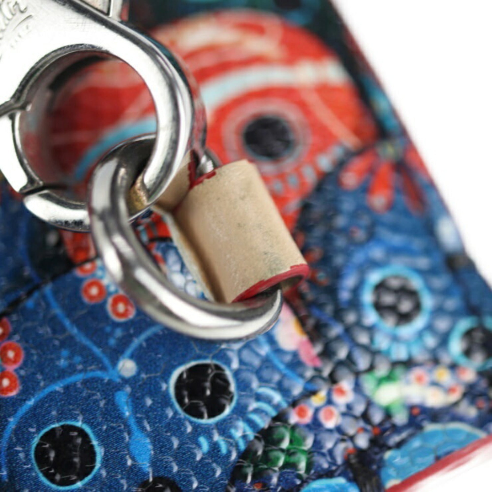 Christian Louboutin Multi-Color Leather Clutch Bag Handbag (Pre-Owned)