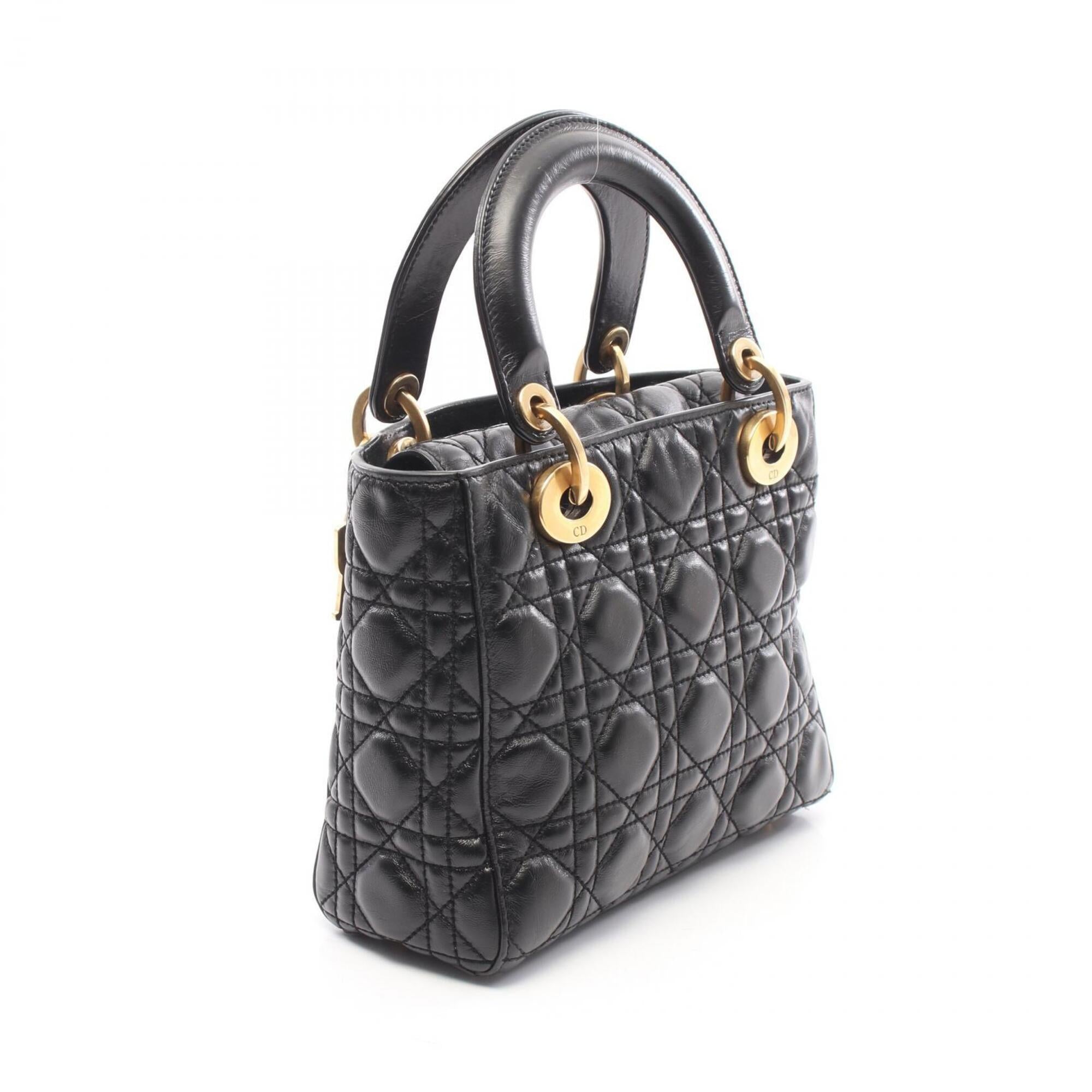 Christian Dior Black Leather Handbag (Pre-Owned)